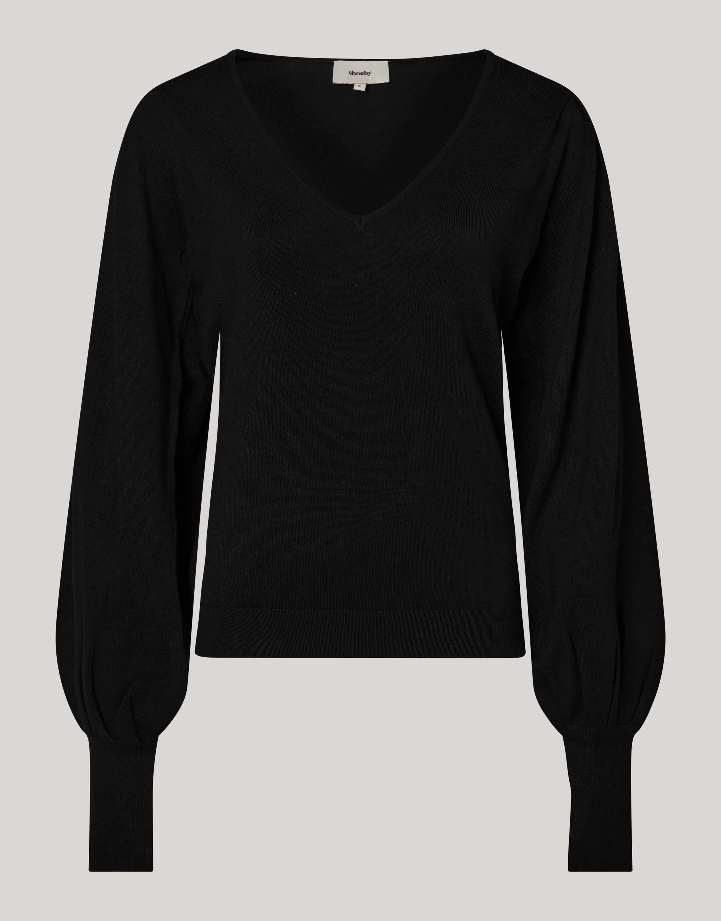 Zwarte Gebreide Trui V Hals Dames Zwarte Trui Dames V Hals