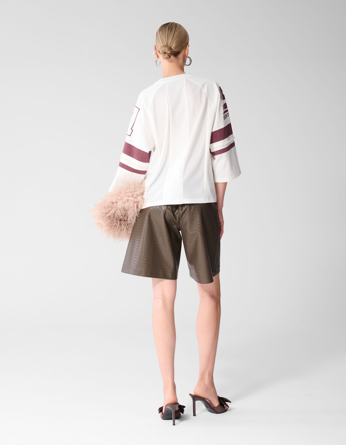 Vegan Leren Braided Short Donkerbruin SHOEBY WOMEN