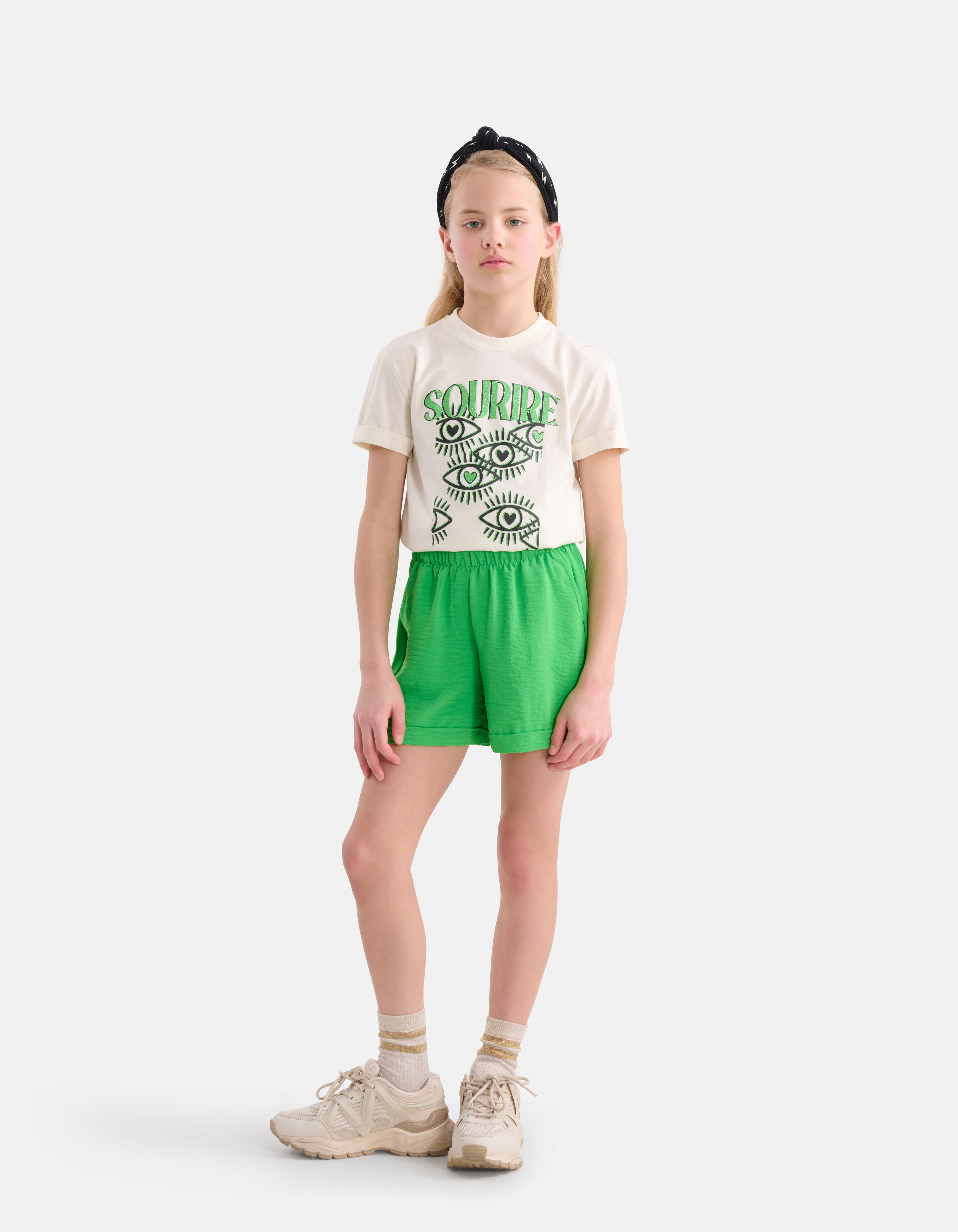 Twist Short Groen SHOEBY GIRLS