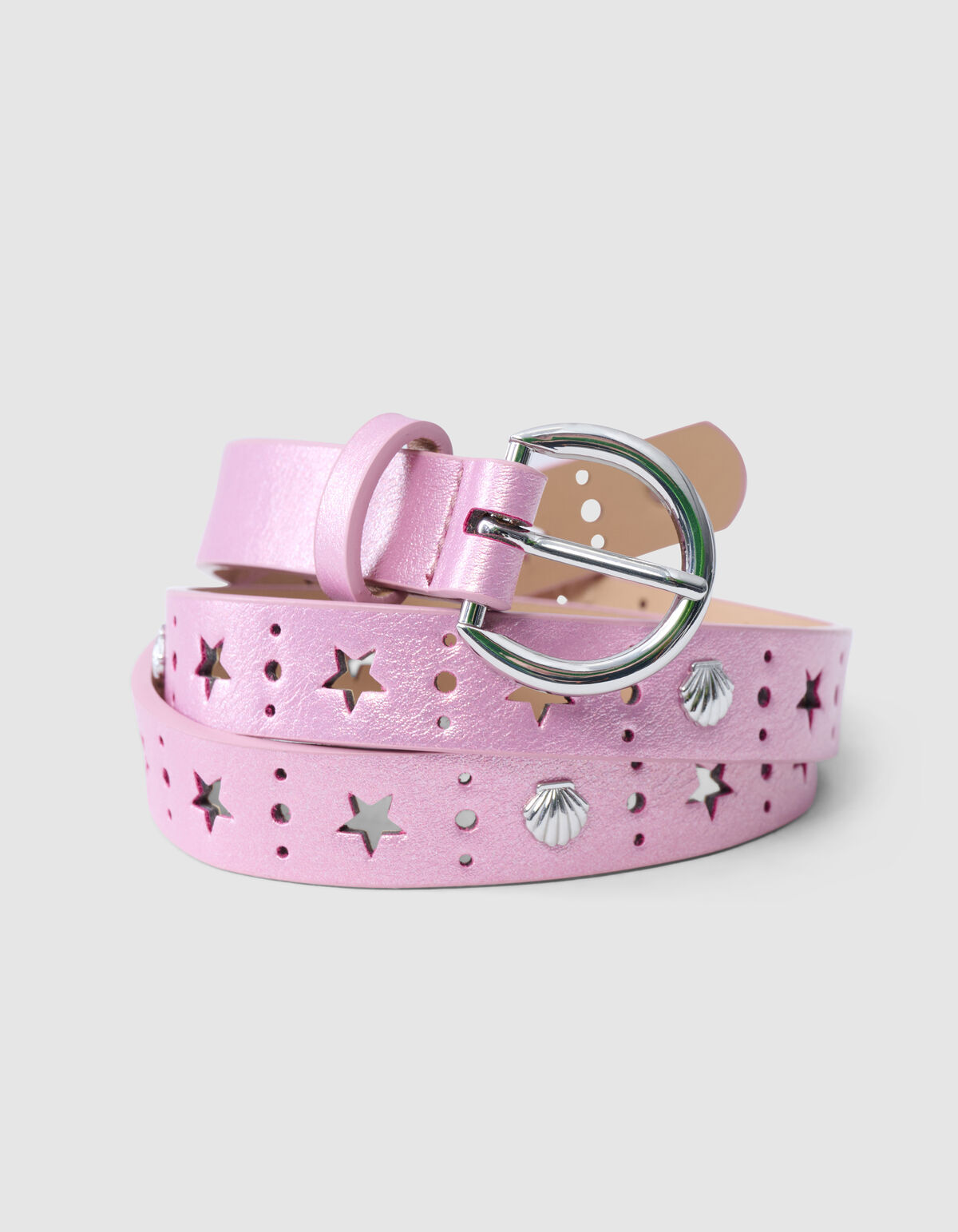 Metallic Riem Roze SHOEBY ACCESSOIRES