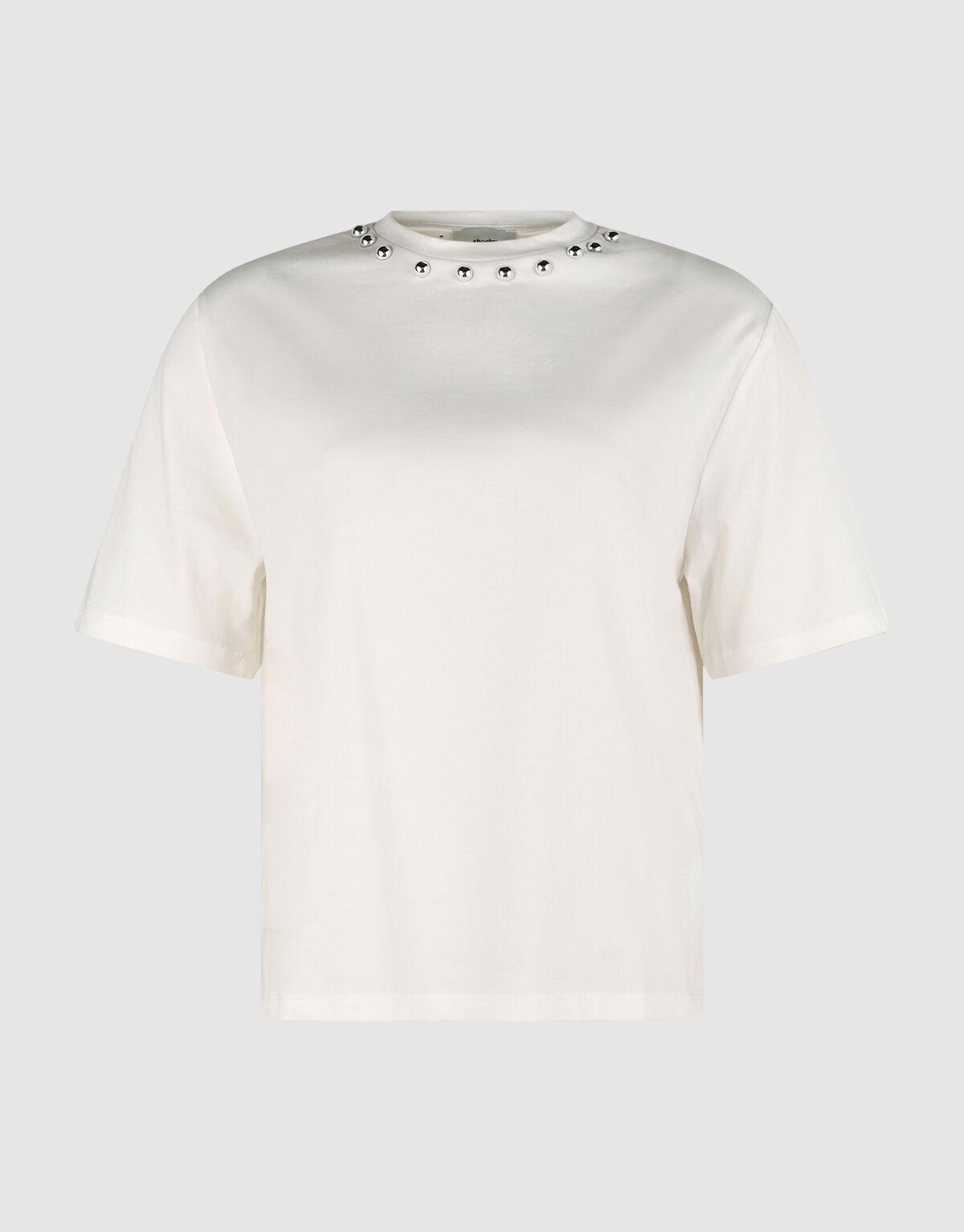 Studded T-shirt Gebroken Wit SHOEBY WOMEN