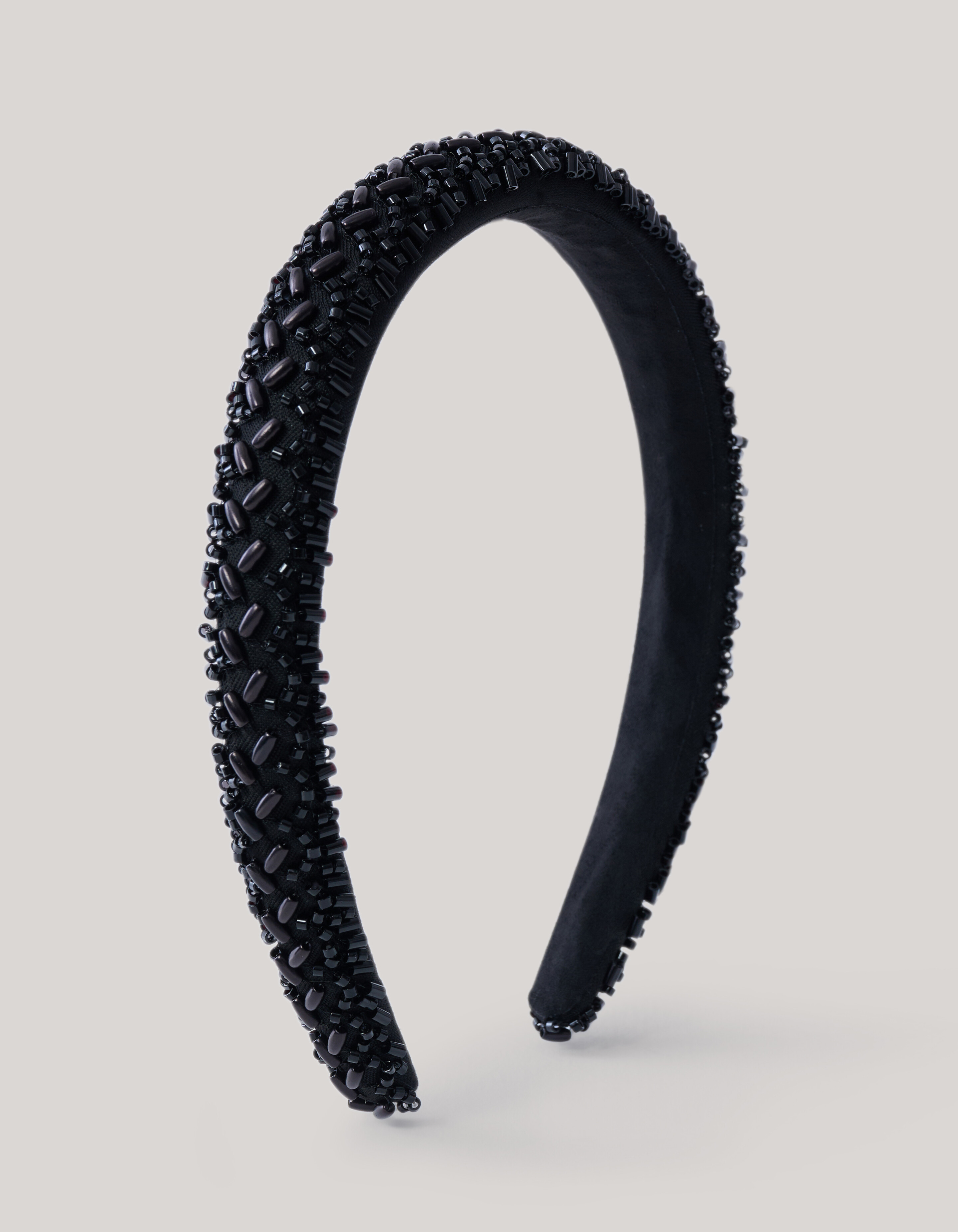 Beaded Haarband Zwart SHOEBY ACCESSOIRES