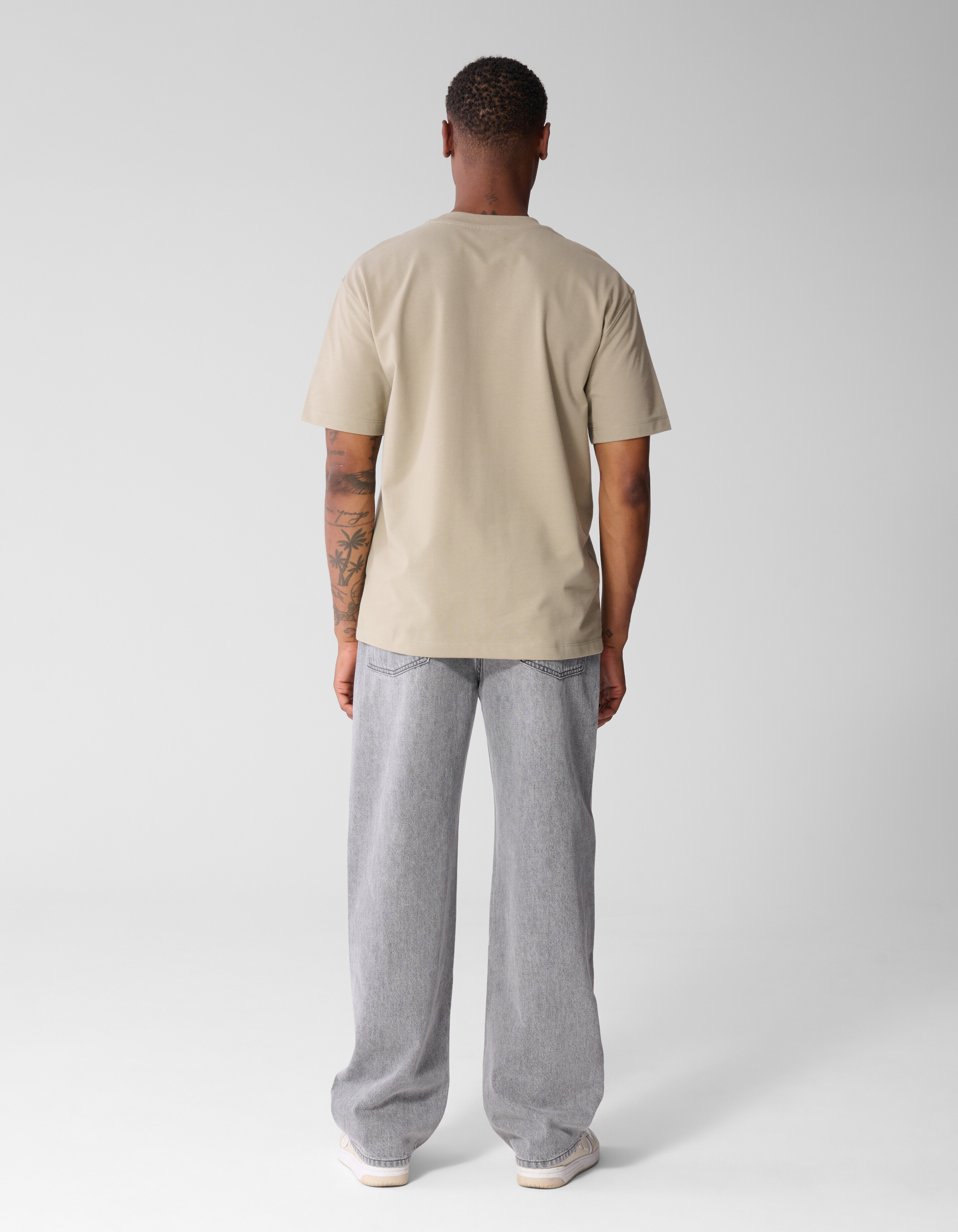 Baggy Fit Jeans Grijs L34 SHOEBY MEN
