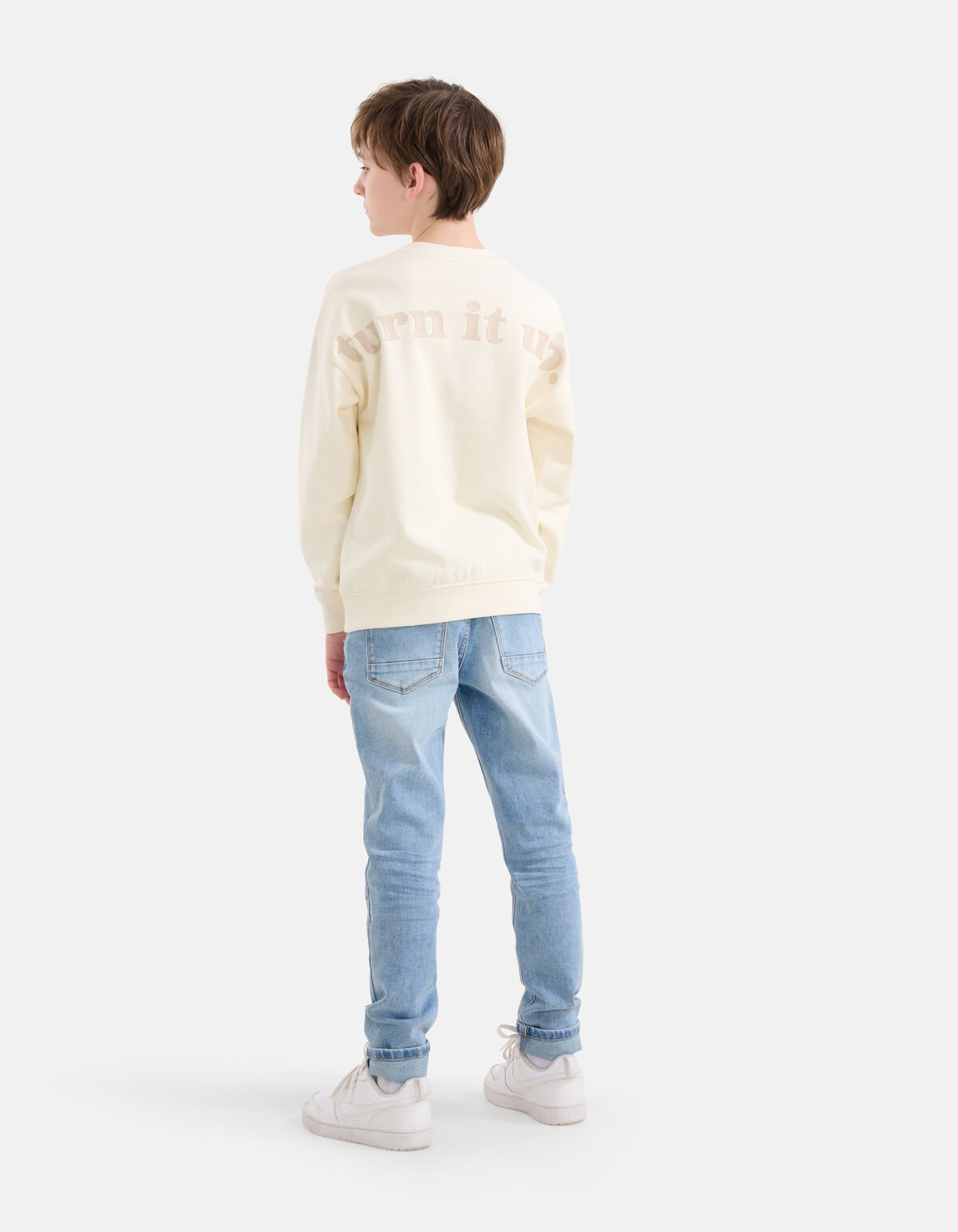 Artwork Sweater Gebroken Wit SHOEBY BOYS
