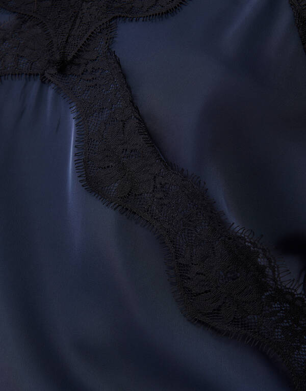 Kanten Top Donkerblauw SHOEBY WOMEN