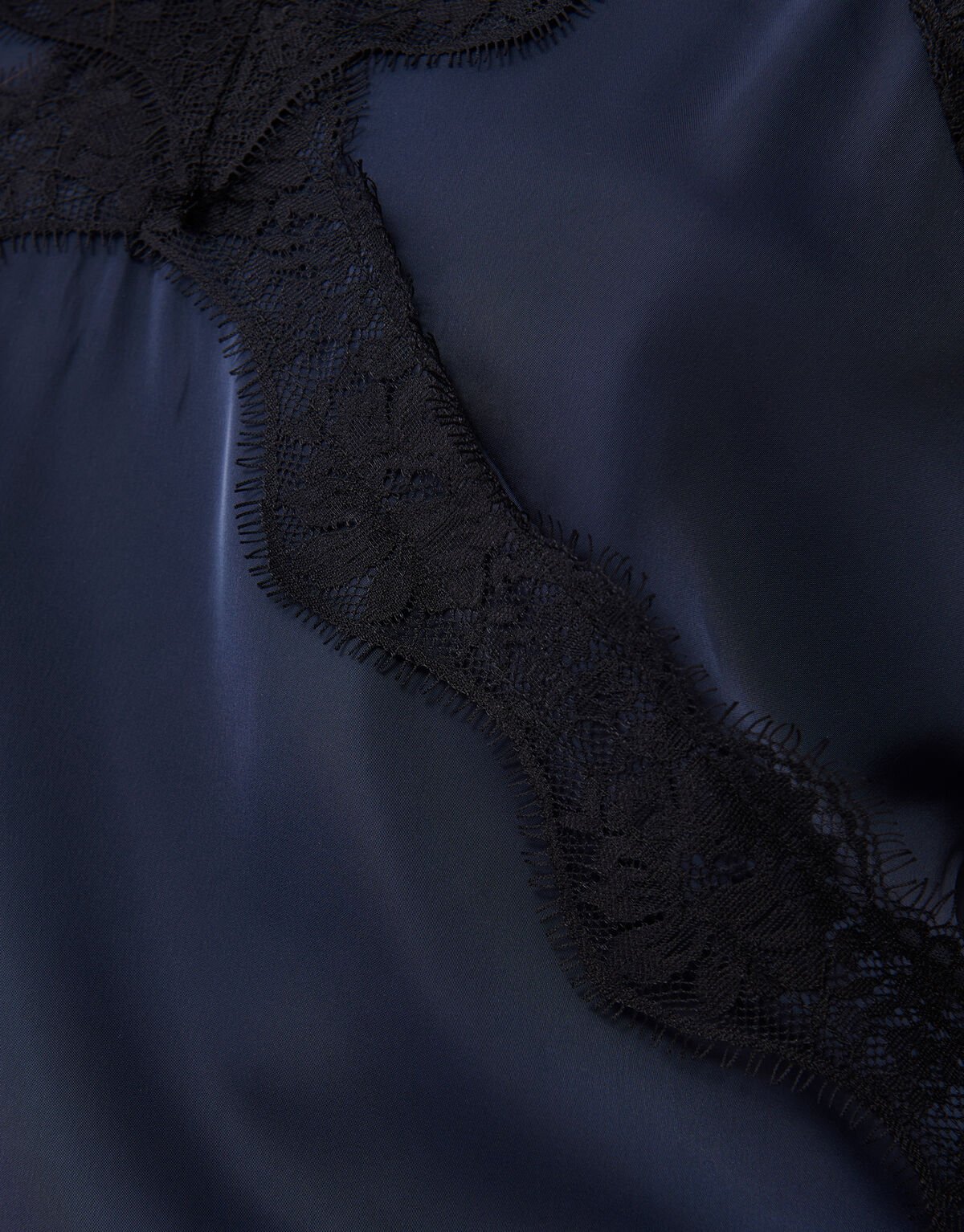 Kanten Top Donkerblauw SHOEBY WOMEN