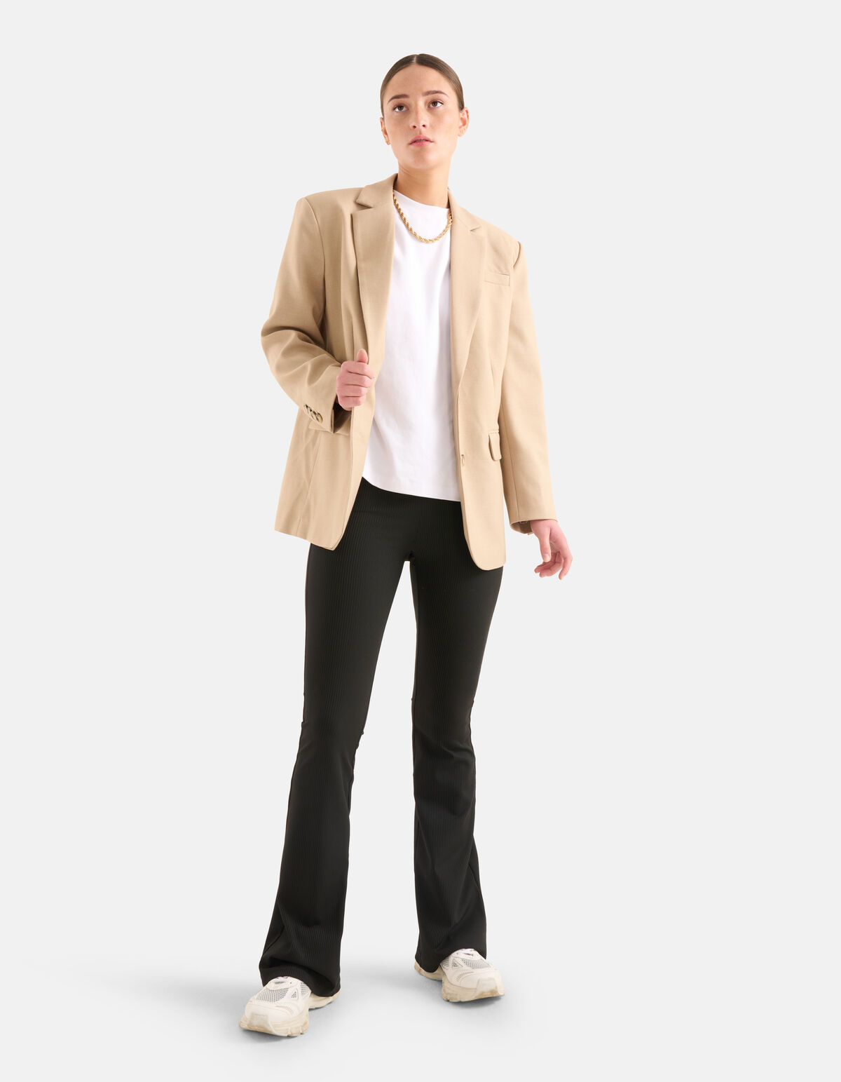 Rib Flared Legging Eksept