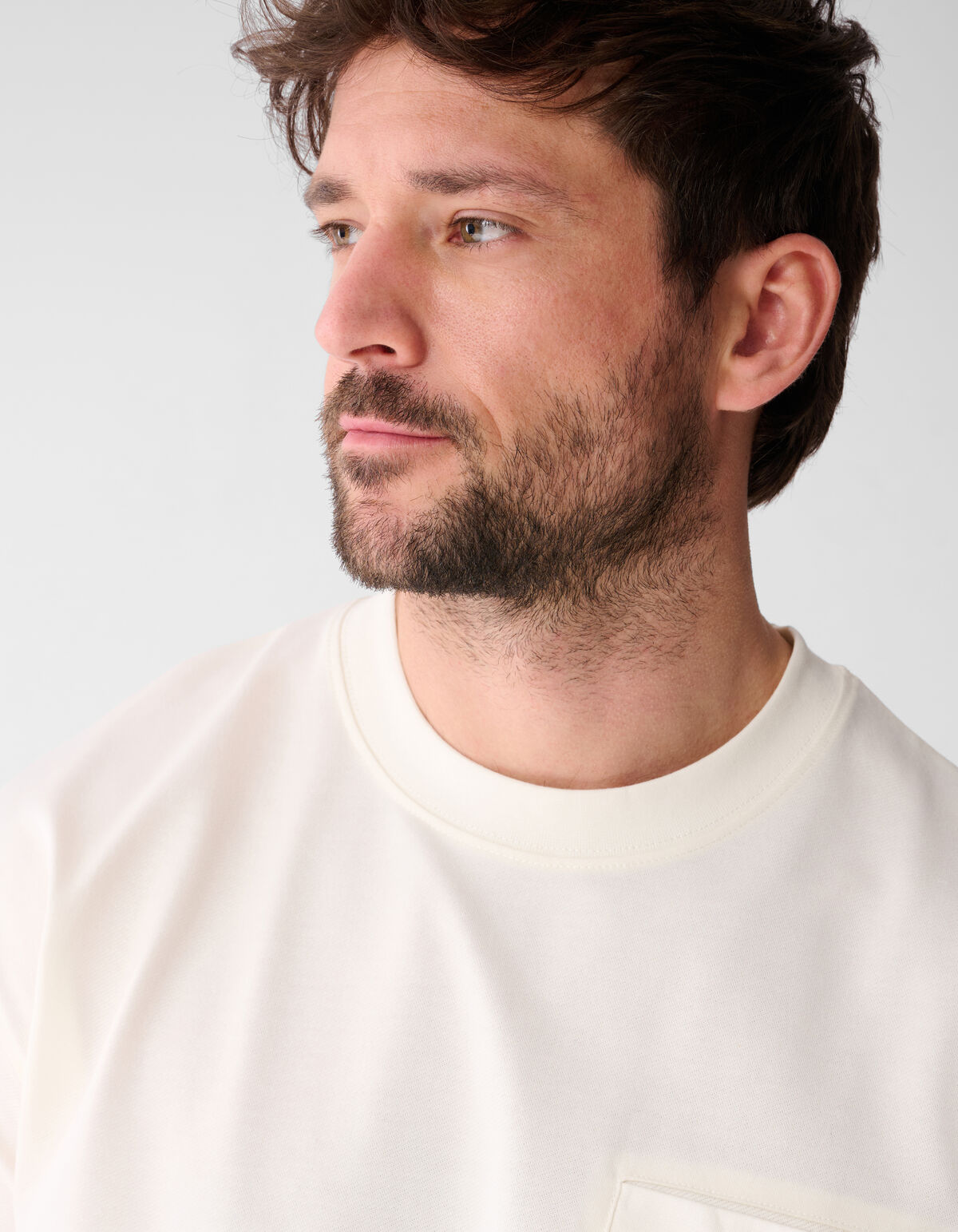 Pocket T-shirt Gebroken Wit SHOEBY MEN