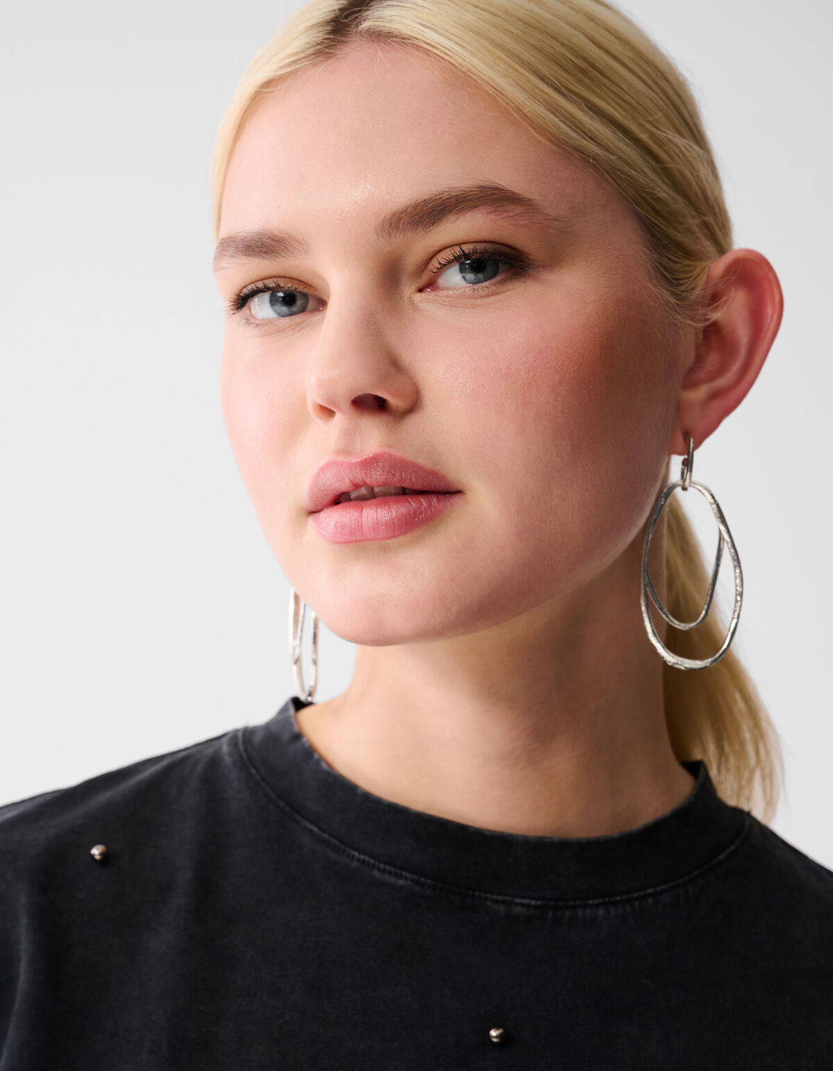 Parel Washed T-shirt Donkergrijs SHOEBY WOMEN