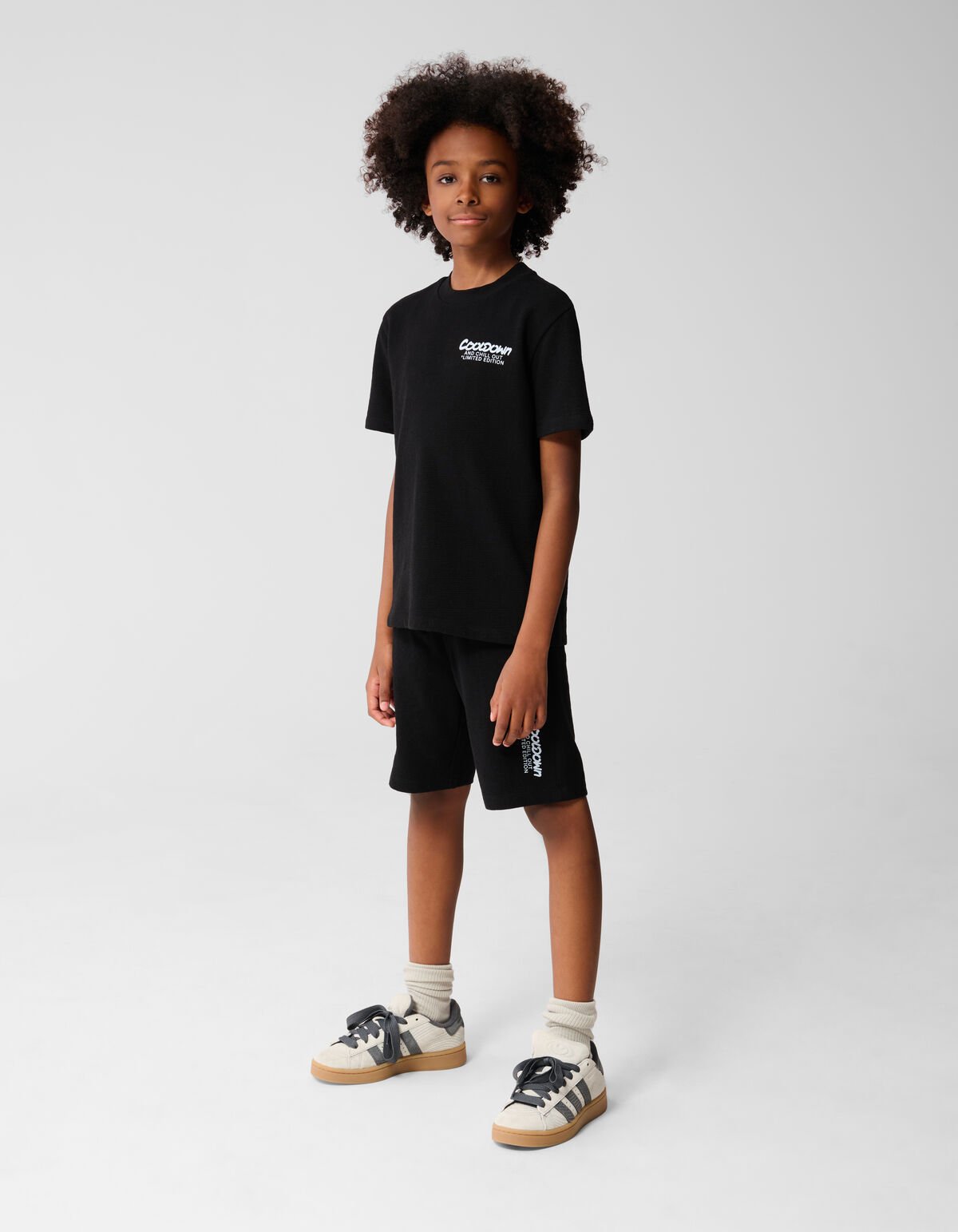 Tekst T-shirt Zwart SHOEBY BOYS