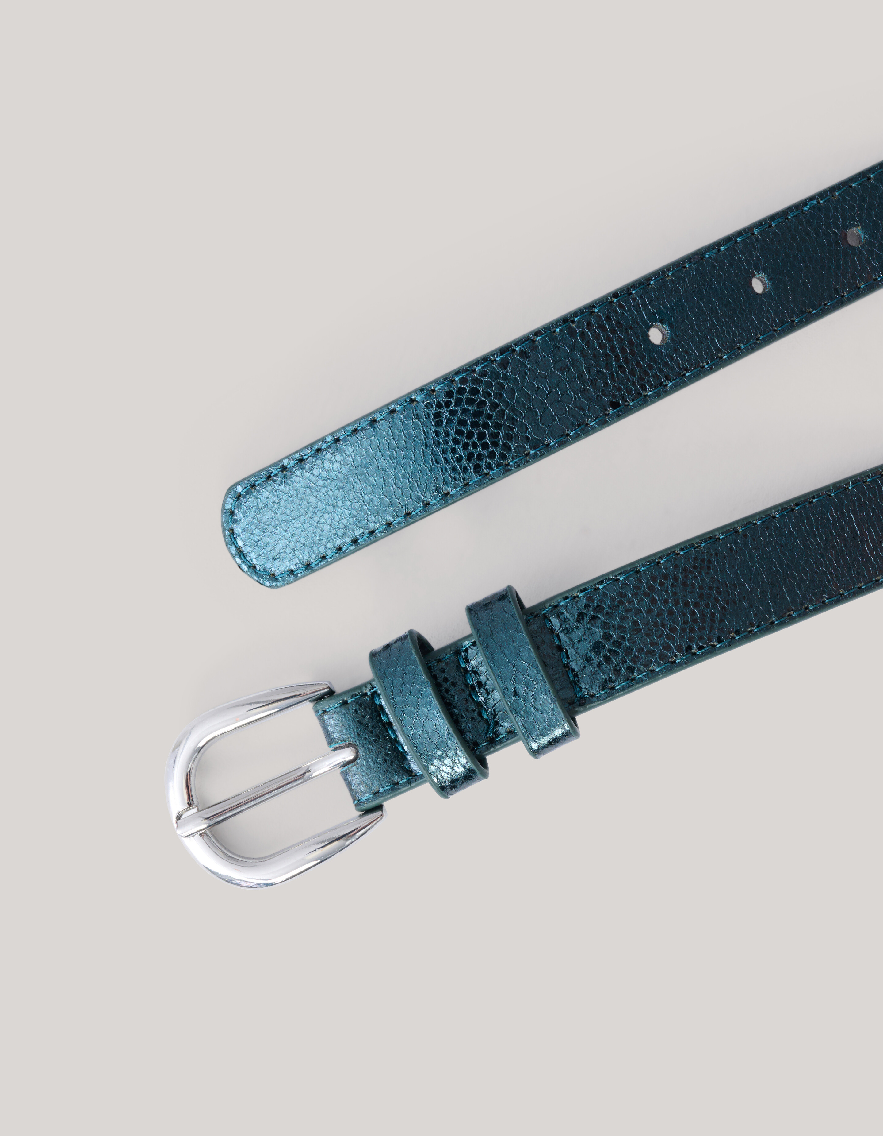 Metalic Riem Groen SHOEBY ACCESSOIRES