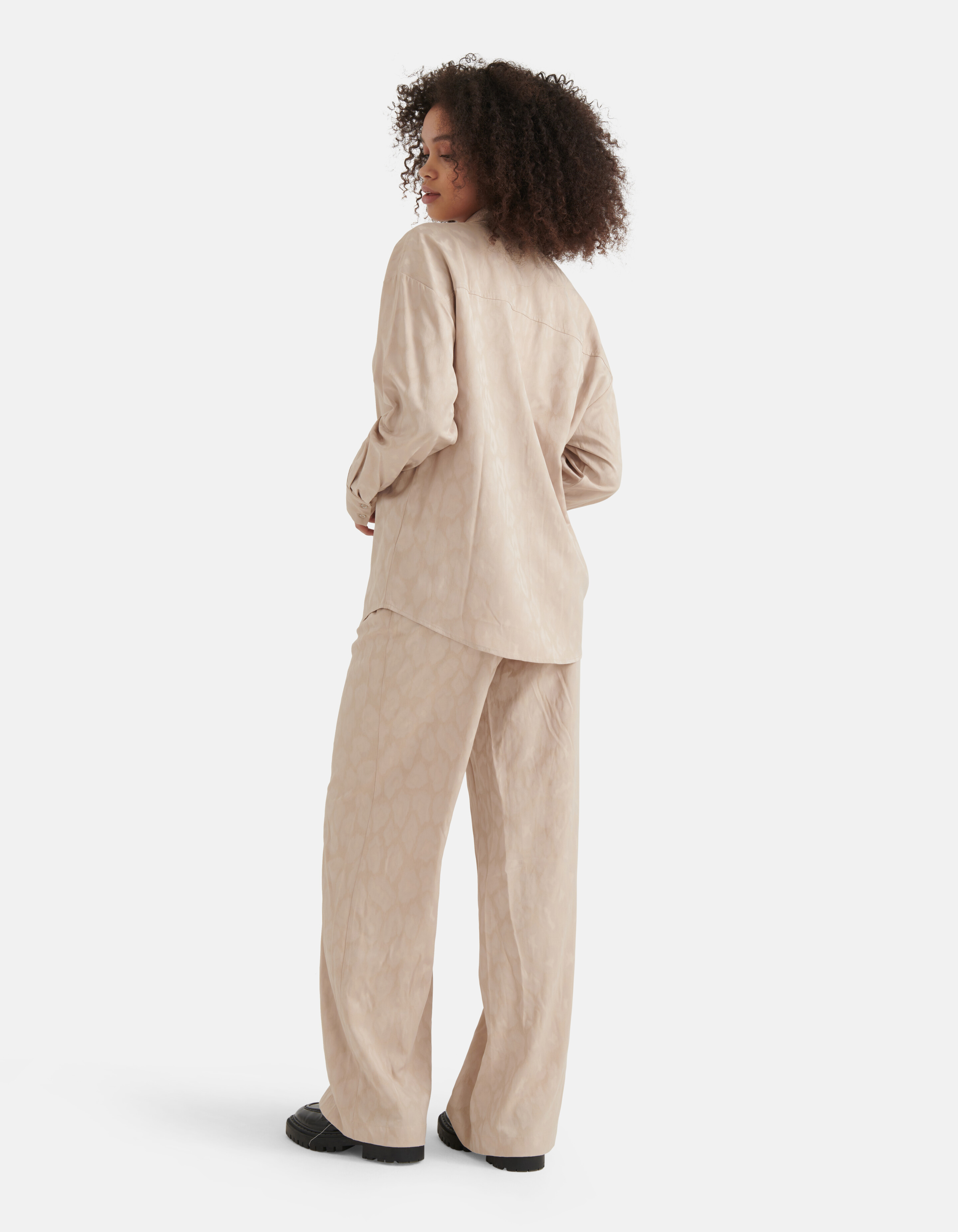 Satijnen Animal Blouse Sand SHOEBY WOMEN