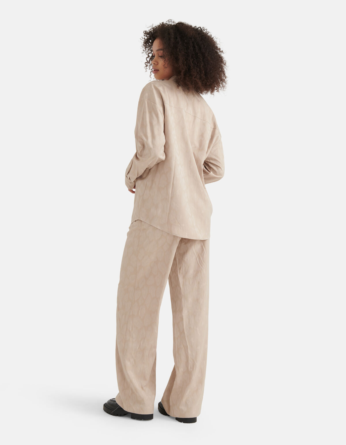 Satijnen Animal Blouse Sand SHOEBY WOMEN