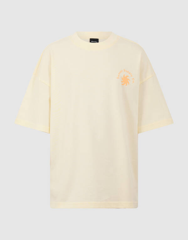 Sunset Artwork T-shirt Lichtgeel SHOEBY BOYS