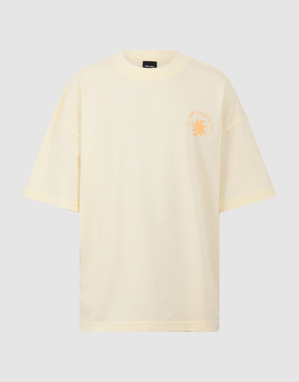 Sunset Artwork T-shirt Lichtgeel SHOEBY BOYS