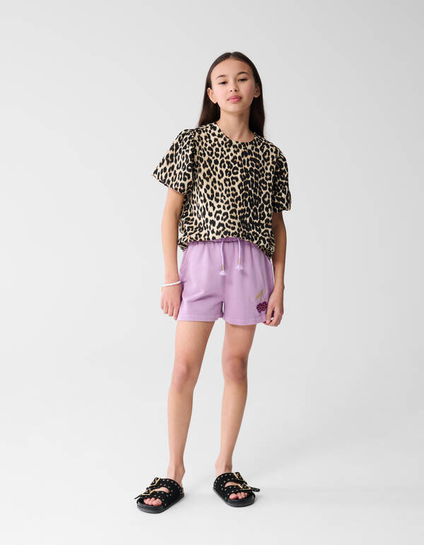 Leopard Puff Top Bruin SHOEBY GIRLS