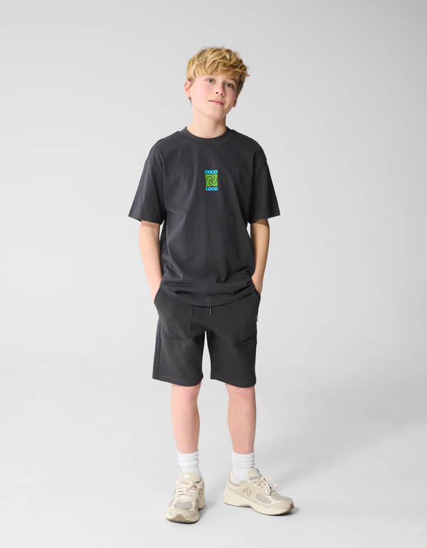 Pique Short Donkergrijs SHOEBY BOYS