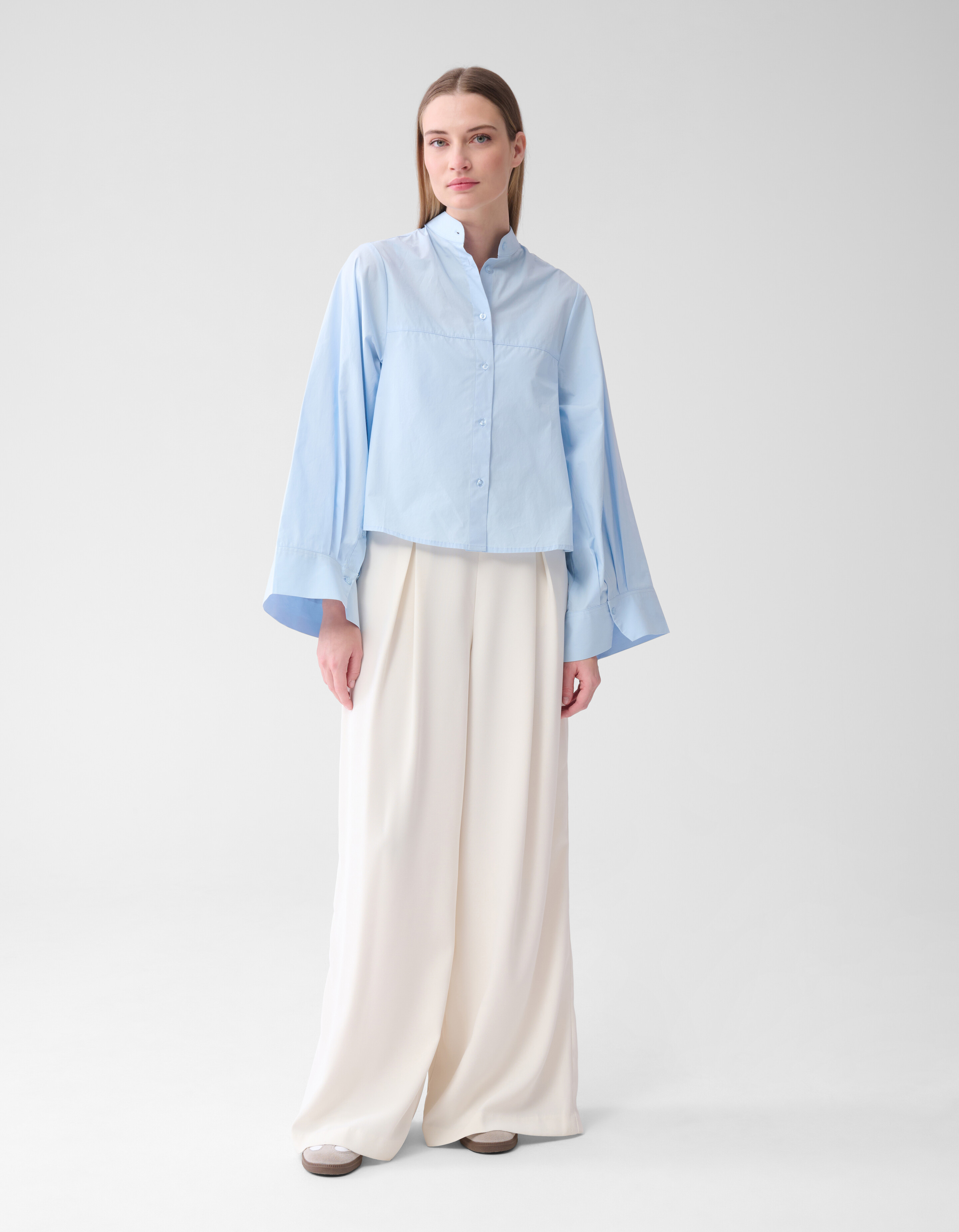 Crepe Wide Leg Broek Gebroken Wit By Lonneke SHOEBY WOMEN