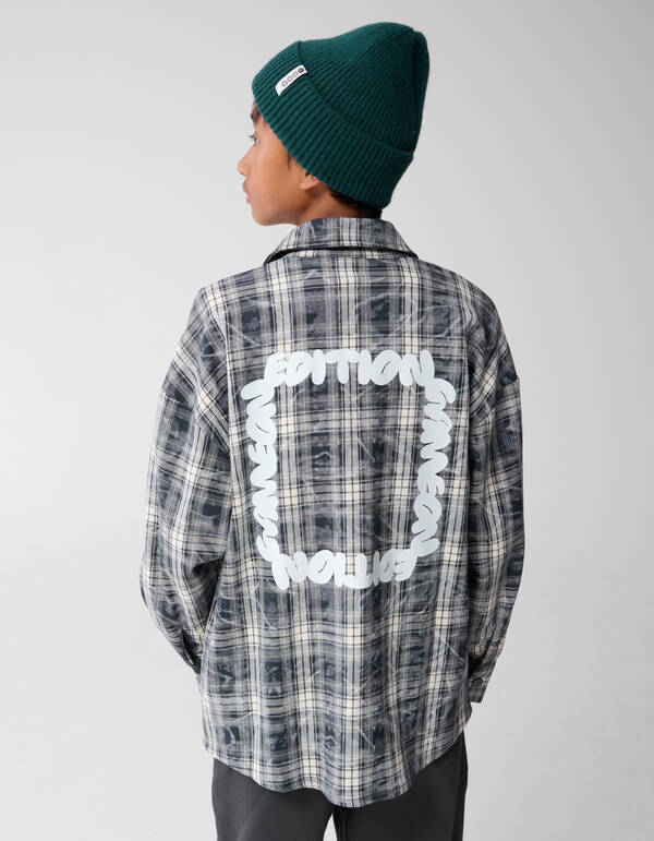 Destroyed Ruiten Overshirt Grijs SHOEBY BOYS