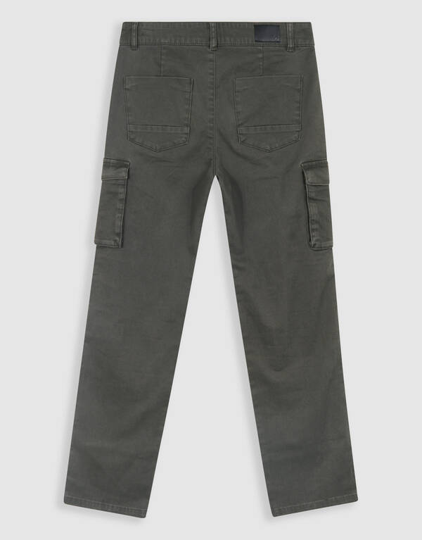 Straight Fit Cargo Broek Donkergrijs SHOEBY BOYS