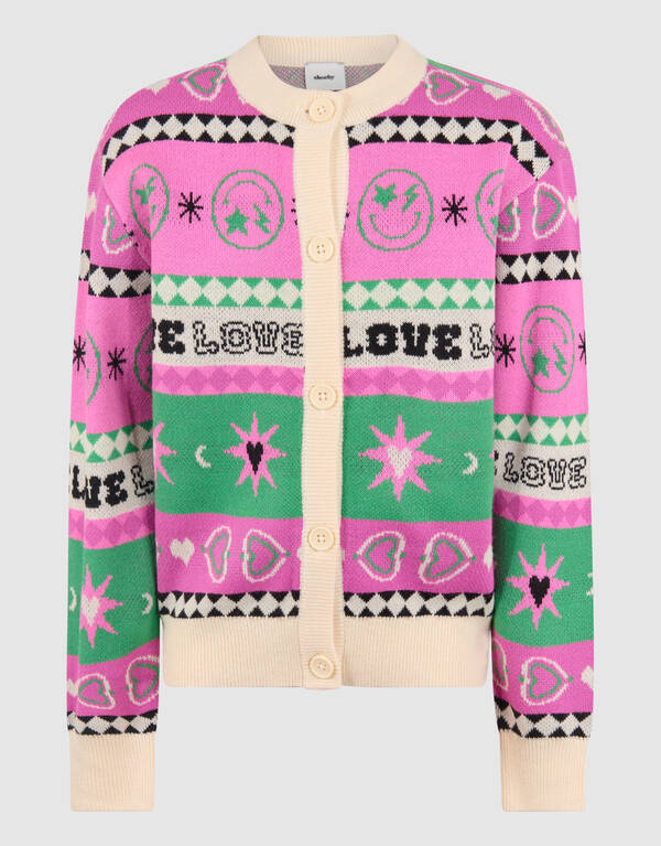 Printed Vest Gebroken Wit SHOEBY GIRLS