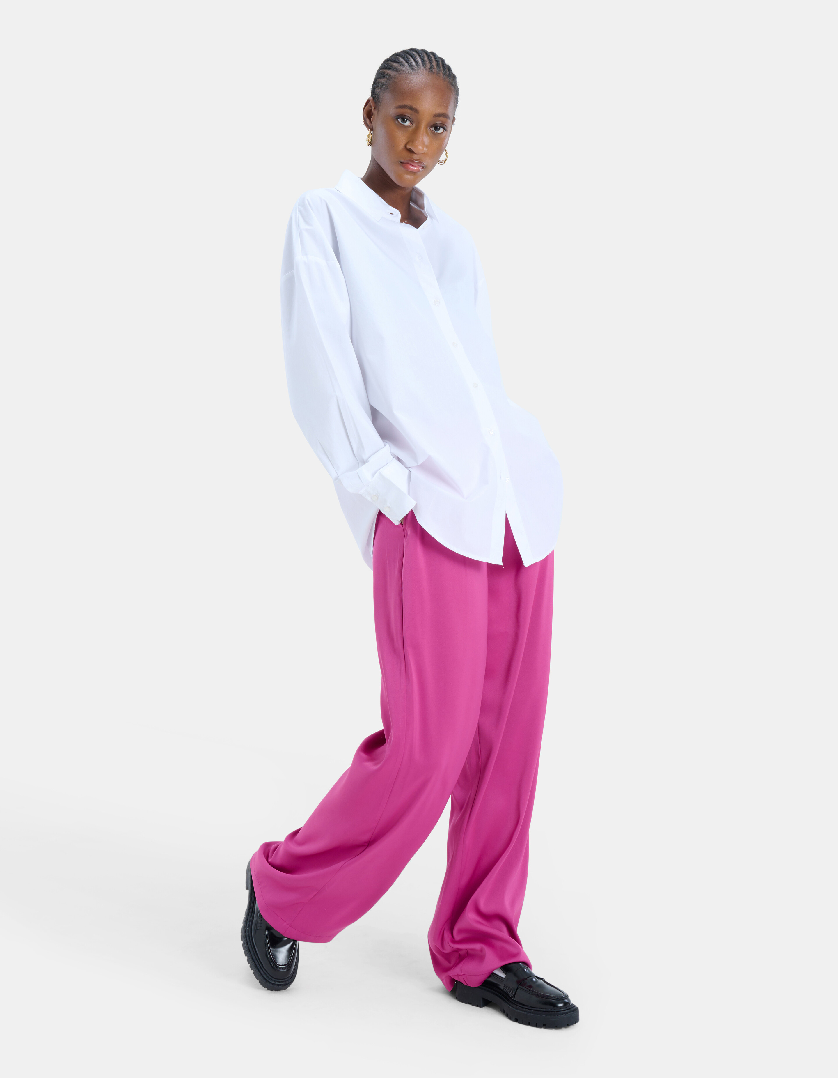 Classic Poplin Blouse Wit EKSEPT