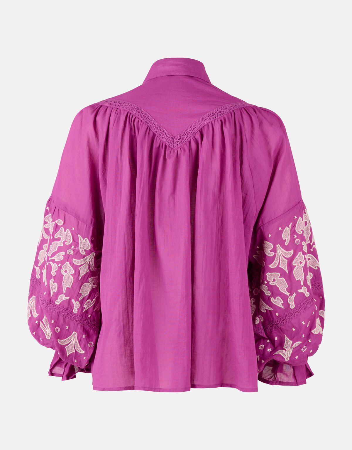 Embroidery Blouse Paars SHOEBY WOMEN