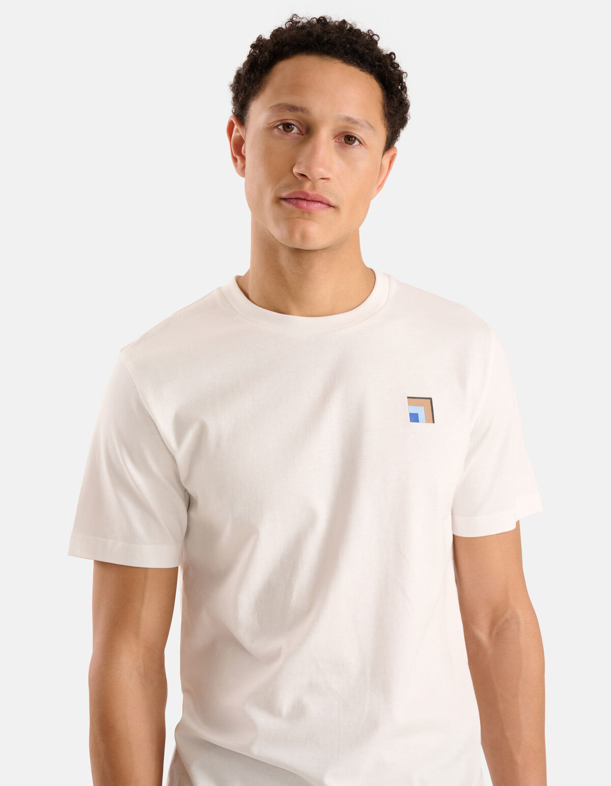 Artwork T-shirt Wit SHOEBY MEN