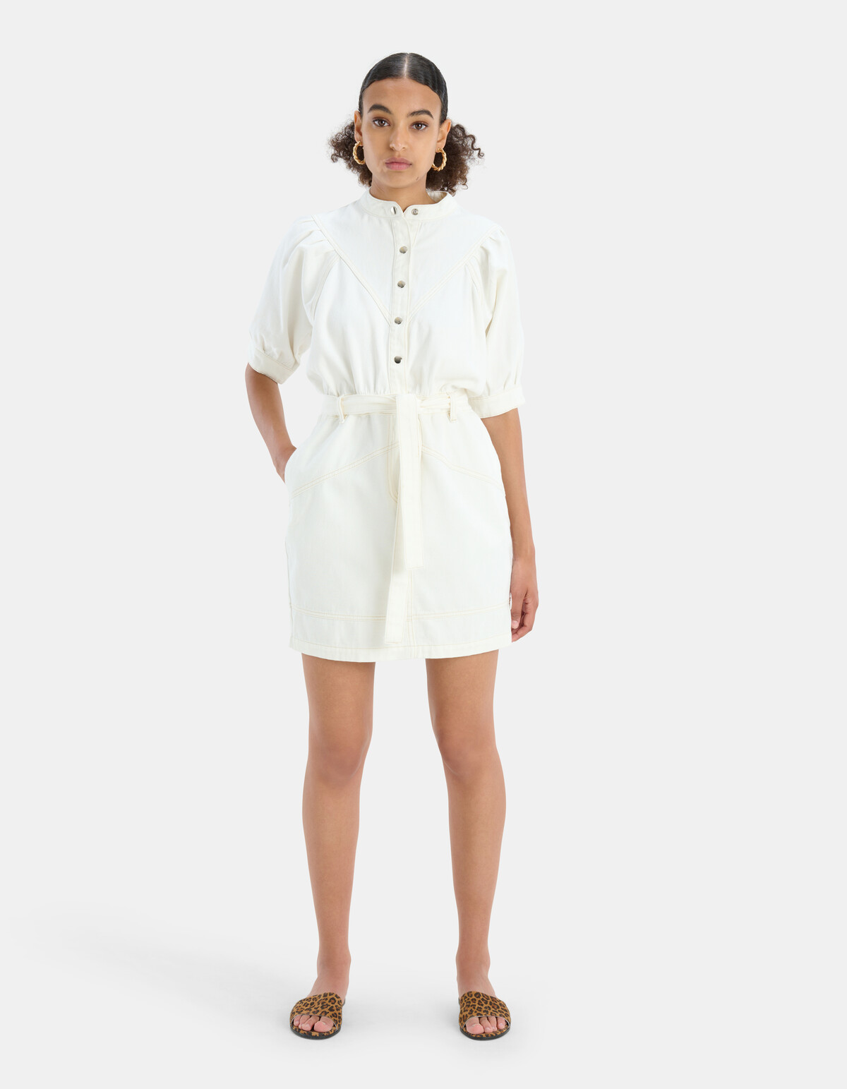 Witte Denim Jurk EKSEPT
