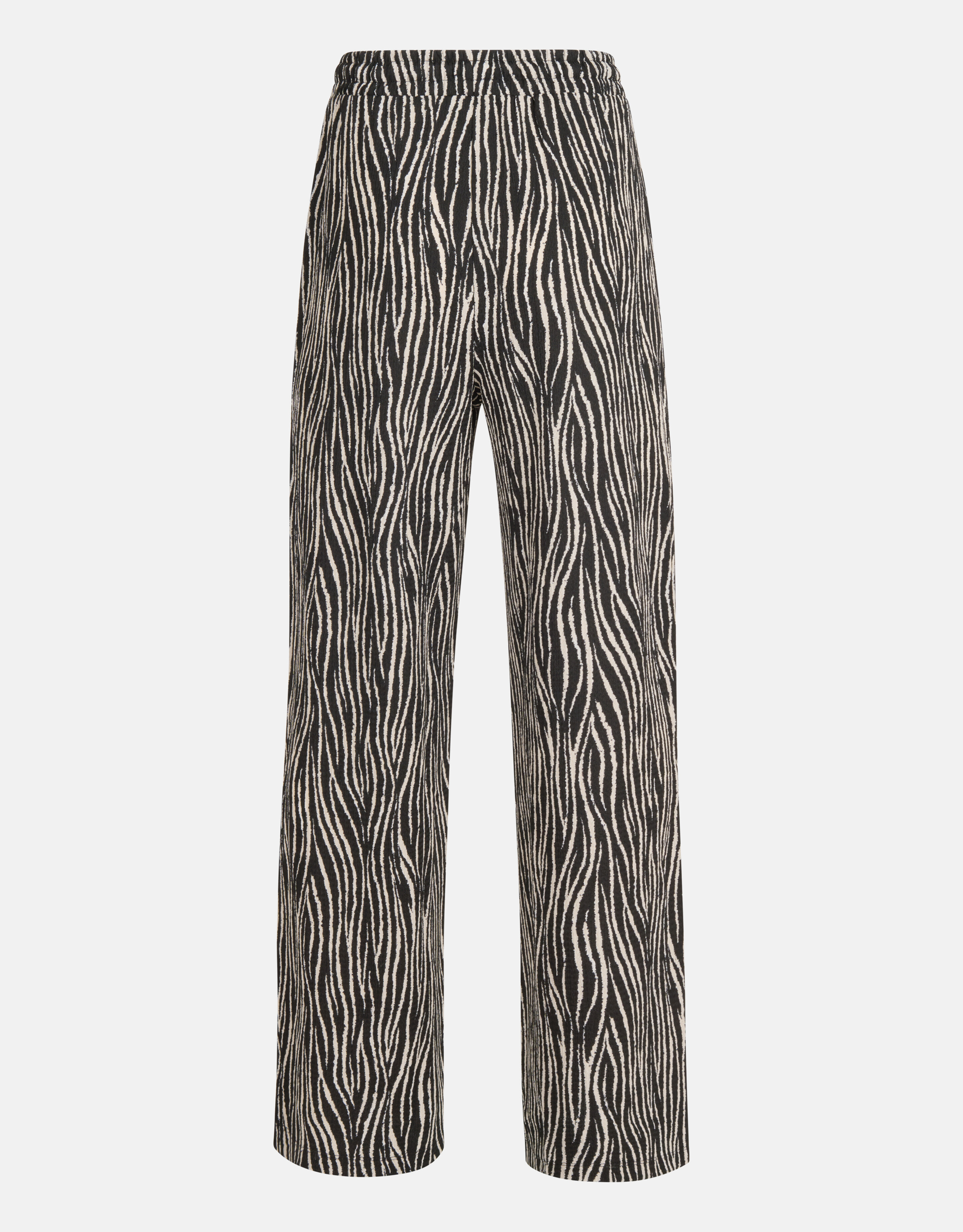 Crinkle Wide Leg Broek Zwart SHOEBY WOMEN
