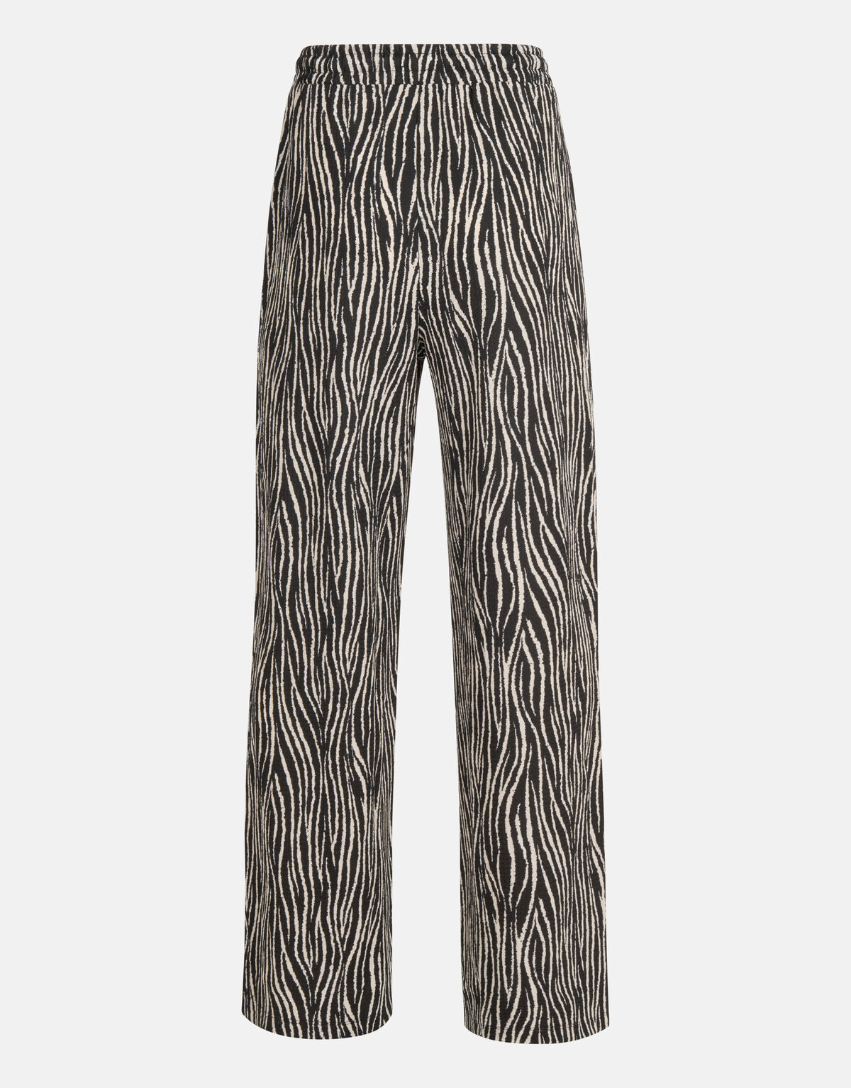 Crinkle Wide Leg Broek Zwart SHOEBY WOMEN