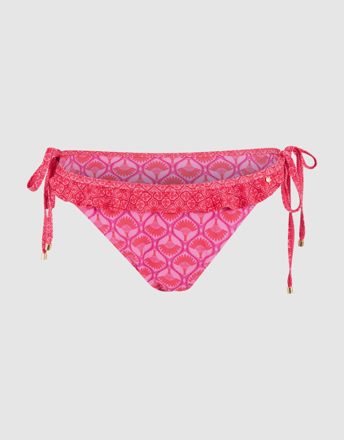 Printed Ruffle Bikini Broekje Roze SHOEBY ACCESSOIRES