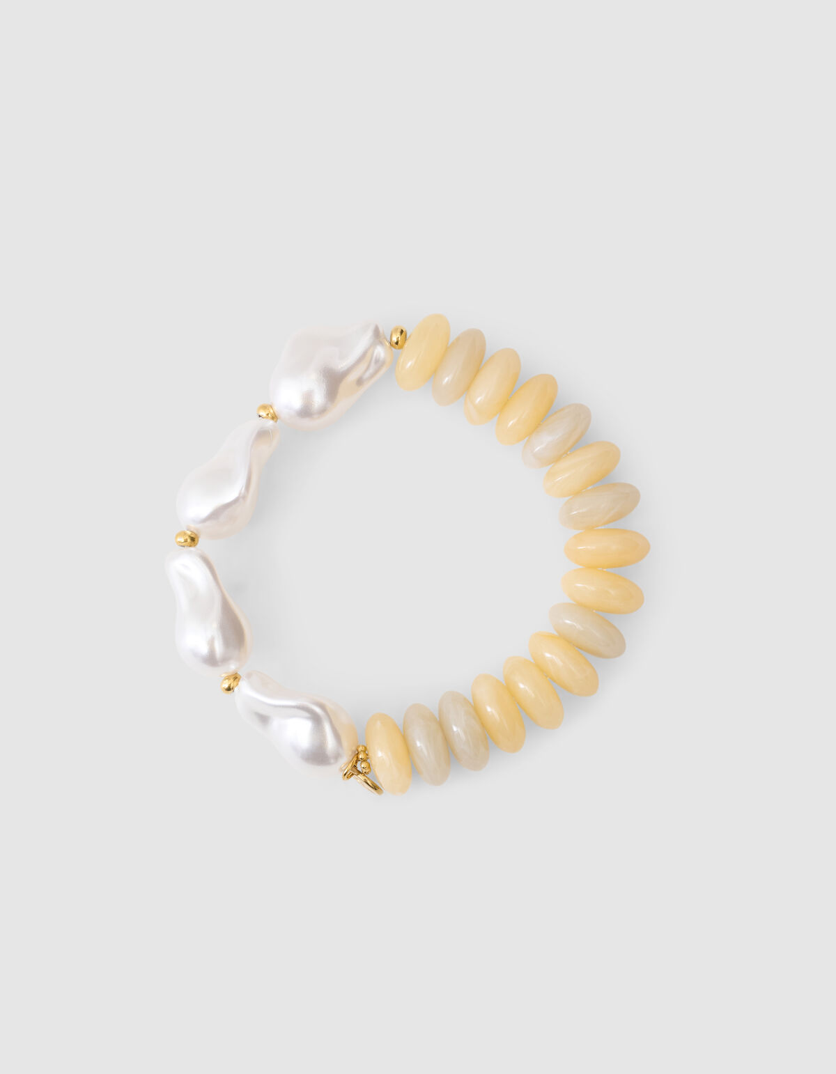 Pearl Stone Armband Lichtgeel SHOEBY ACCESSOIRES