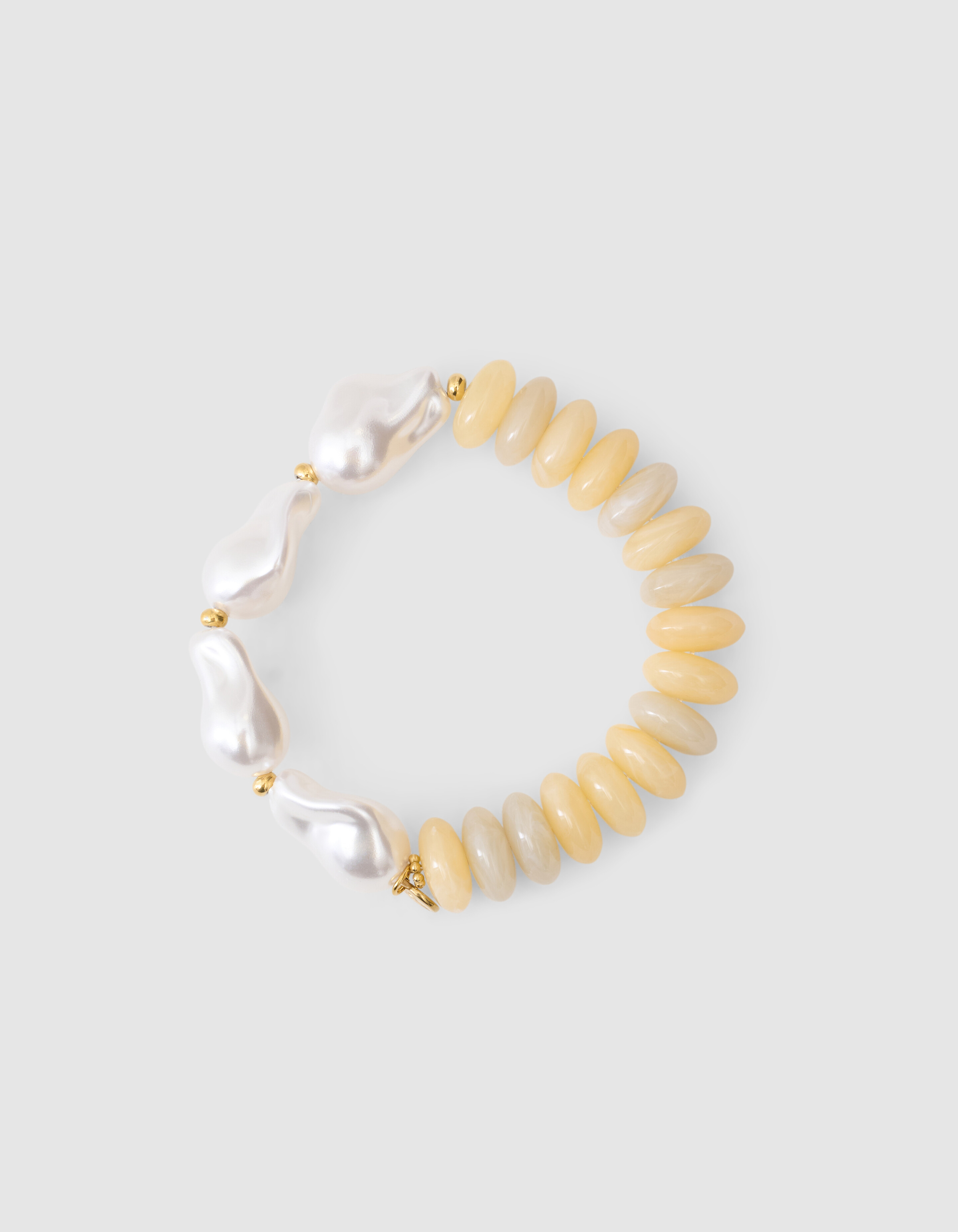 Pearl Stone Armband Lichtgeel SHOEBY ACCESSOIRES