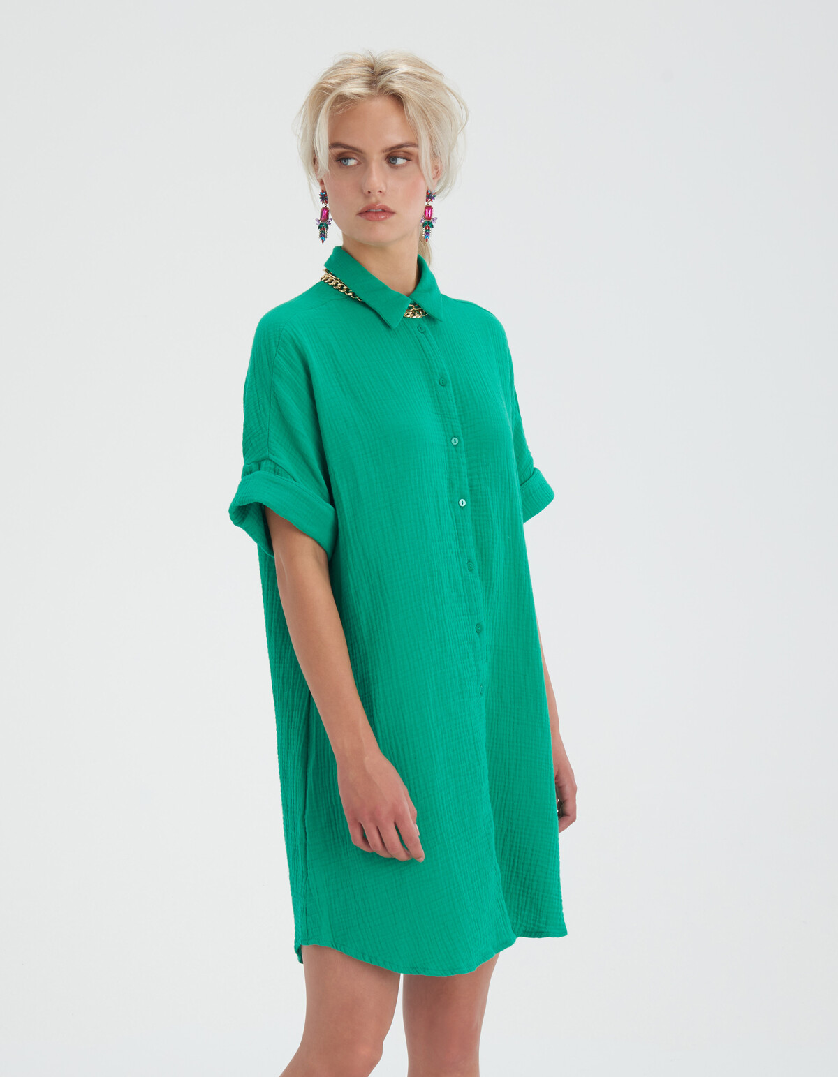 Cotton Blouse Jurk Eksept