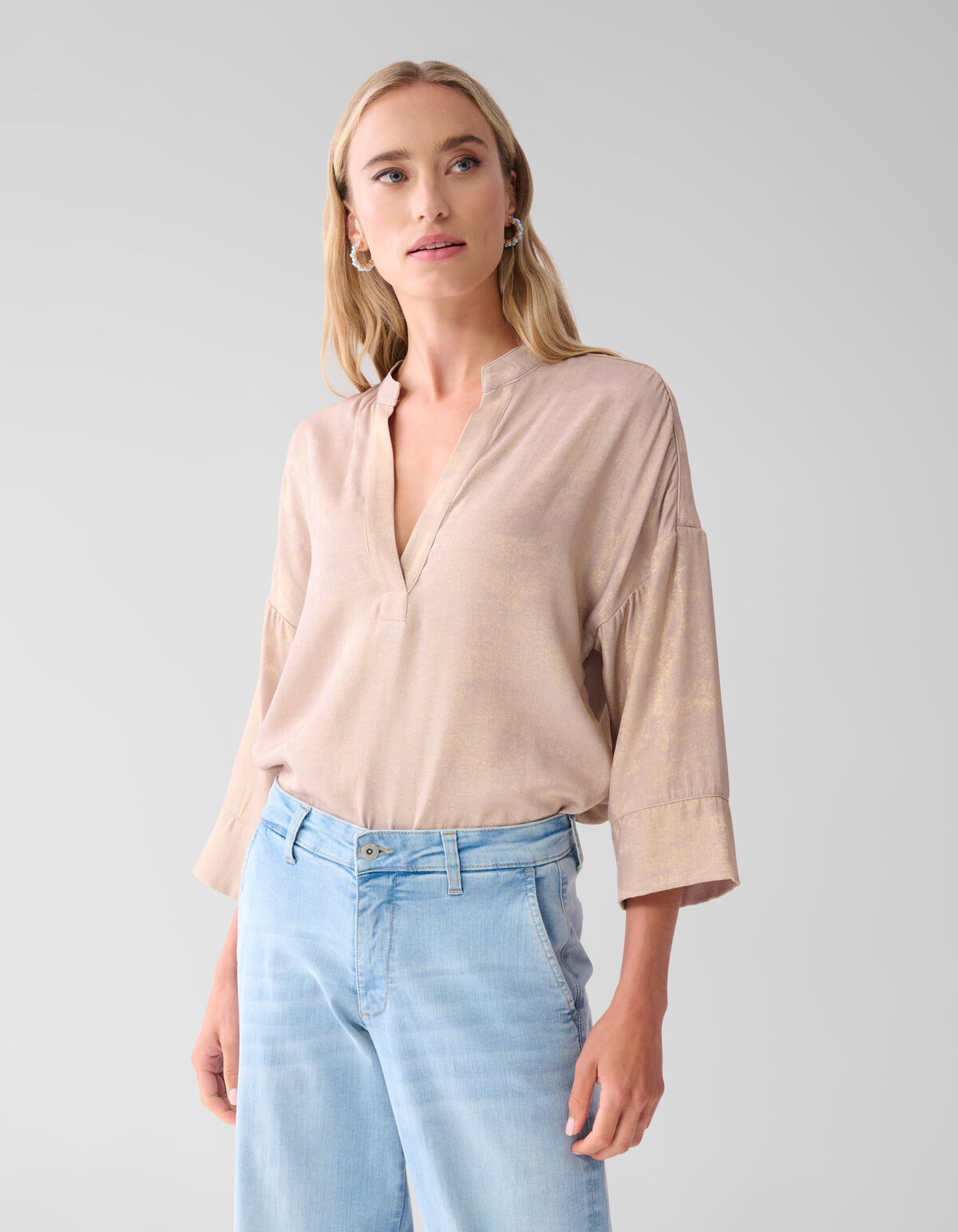 Shine Wide Blouse Goud SHOEBY WOMEN