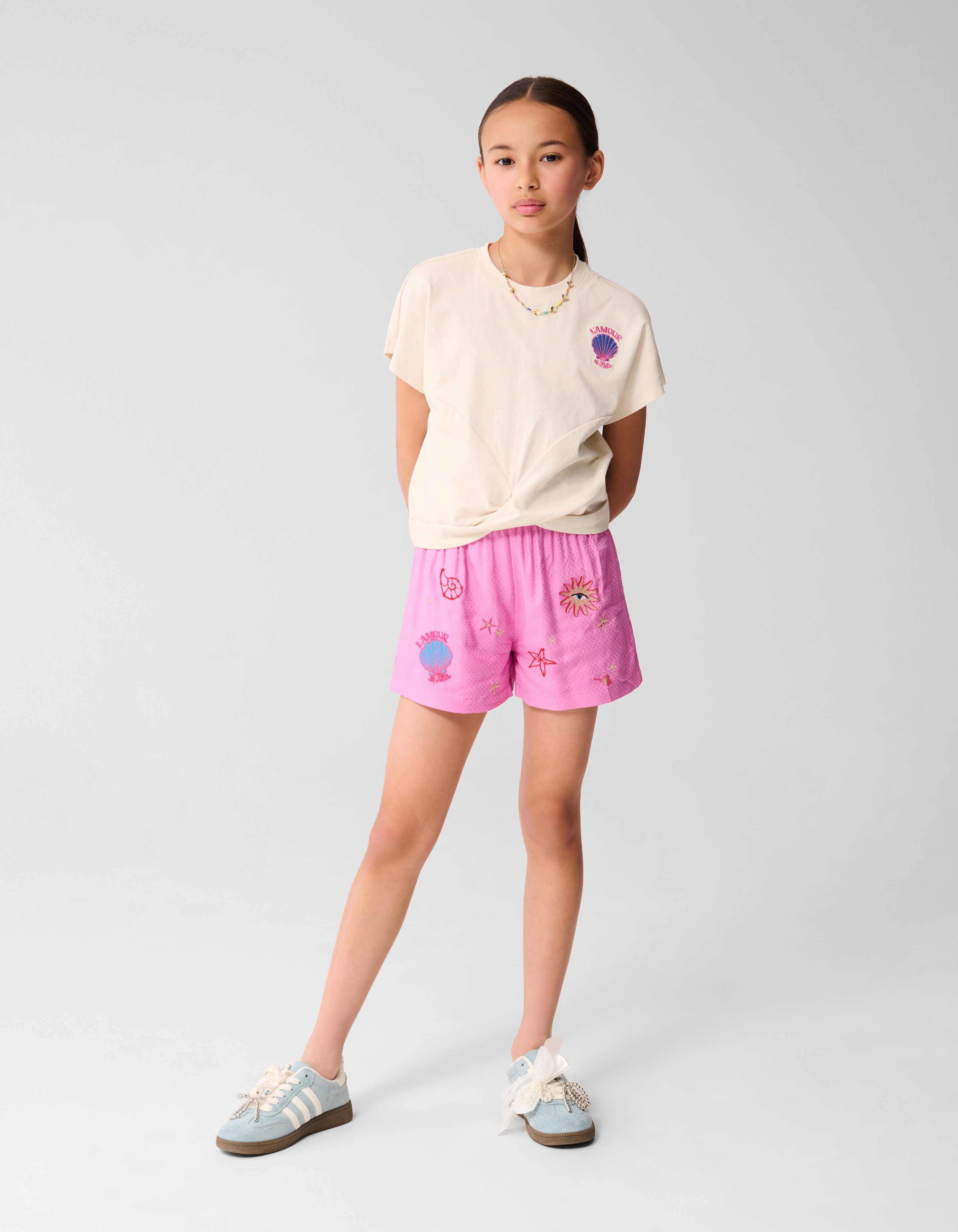 Schelp Overslag Top Gebroken Wit SHOEBY GIRLS