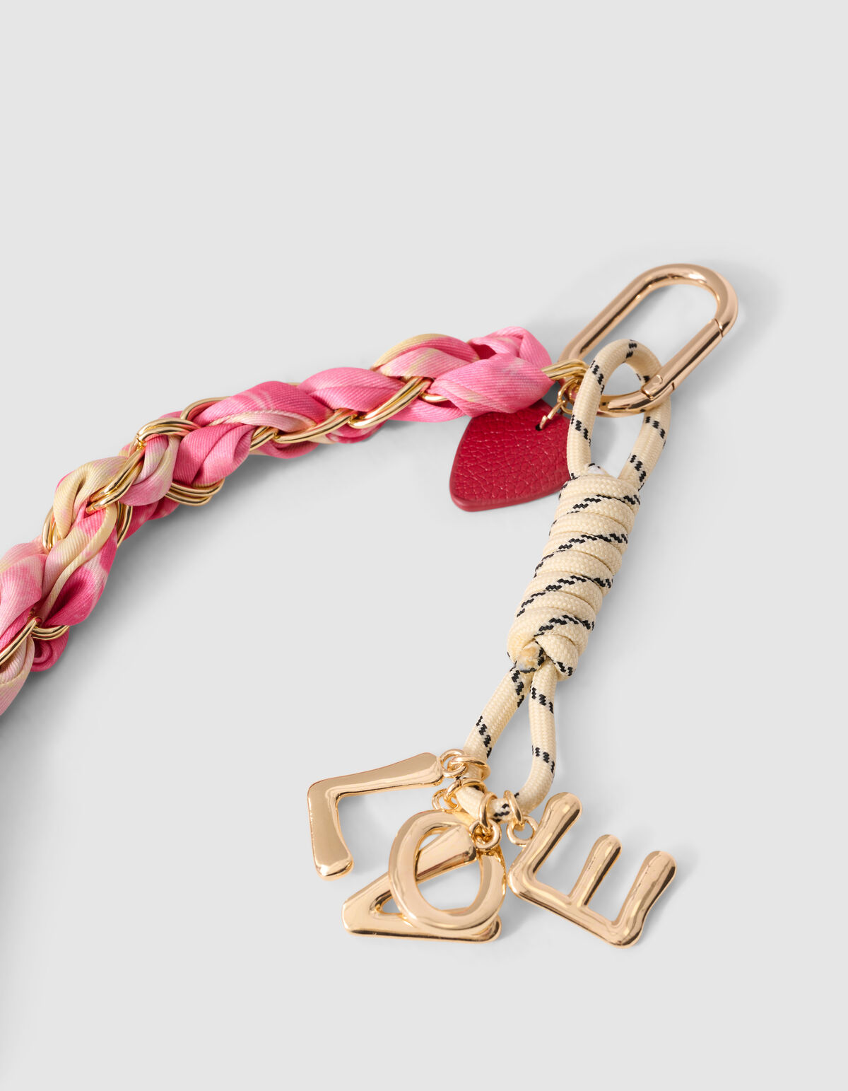 Chain Sjaal Bagcharm Roze ACCESSOIRES SHOEBY