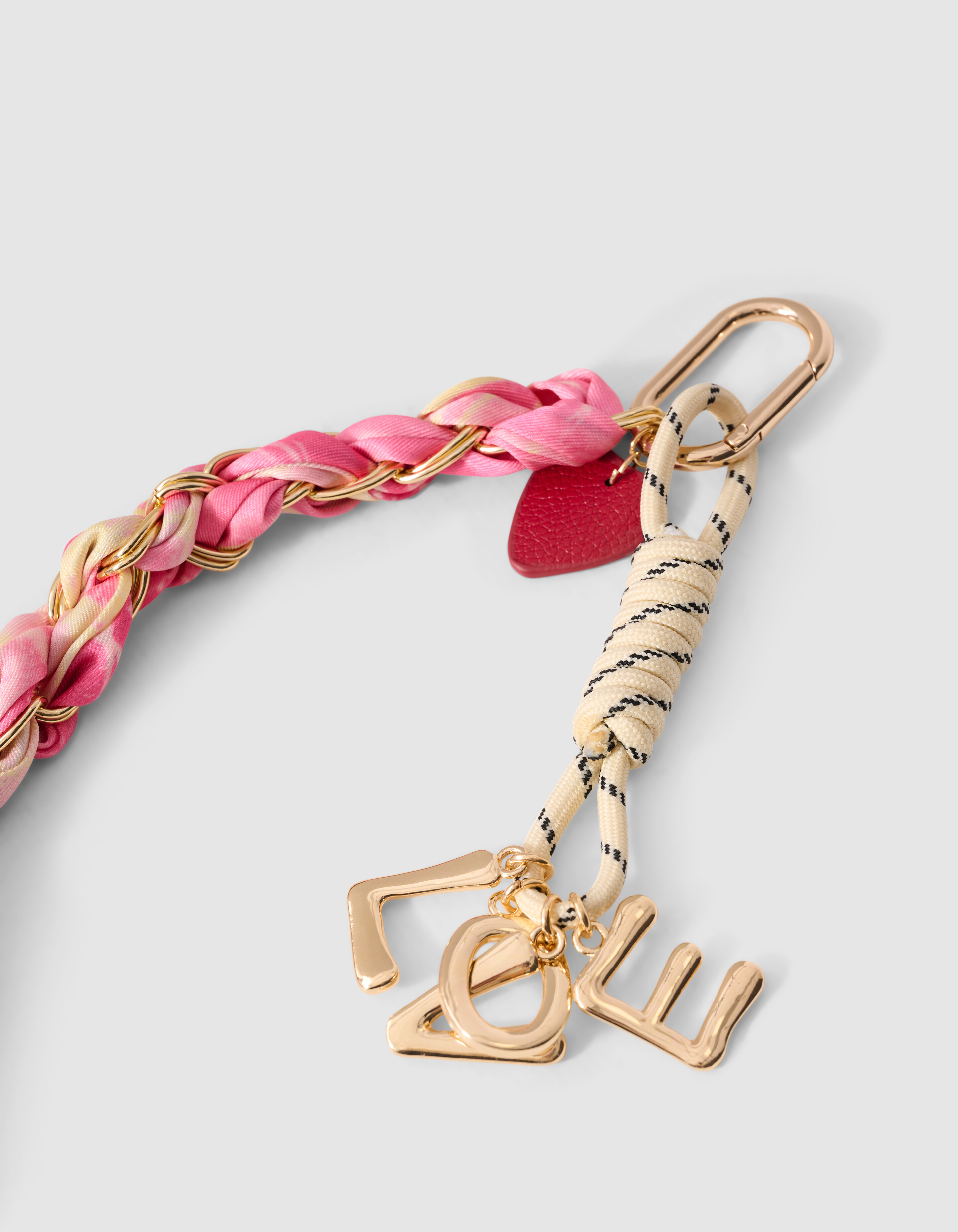 Chain Sjaal Bagcharm Roze ACCESSOIRES SHOEBY