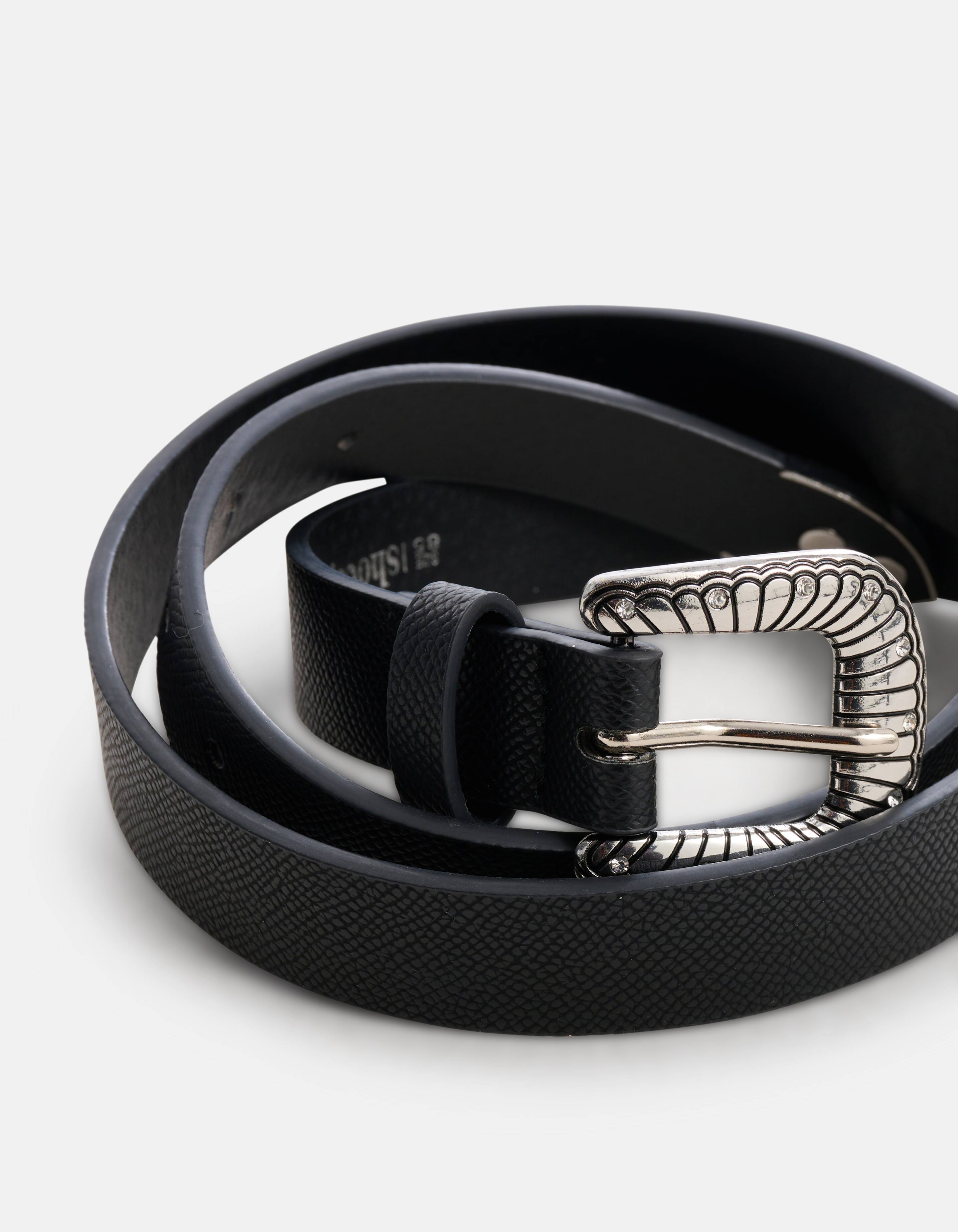 Western Slangenprint Riem Zwart SHOEBY ACCESSOIRES