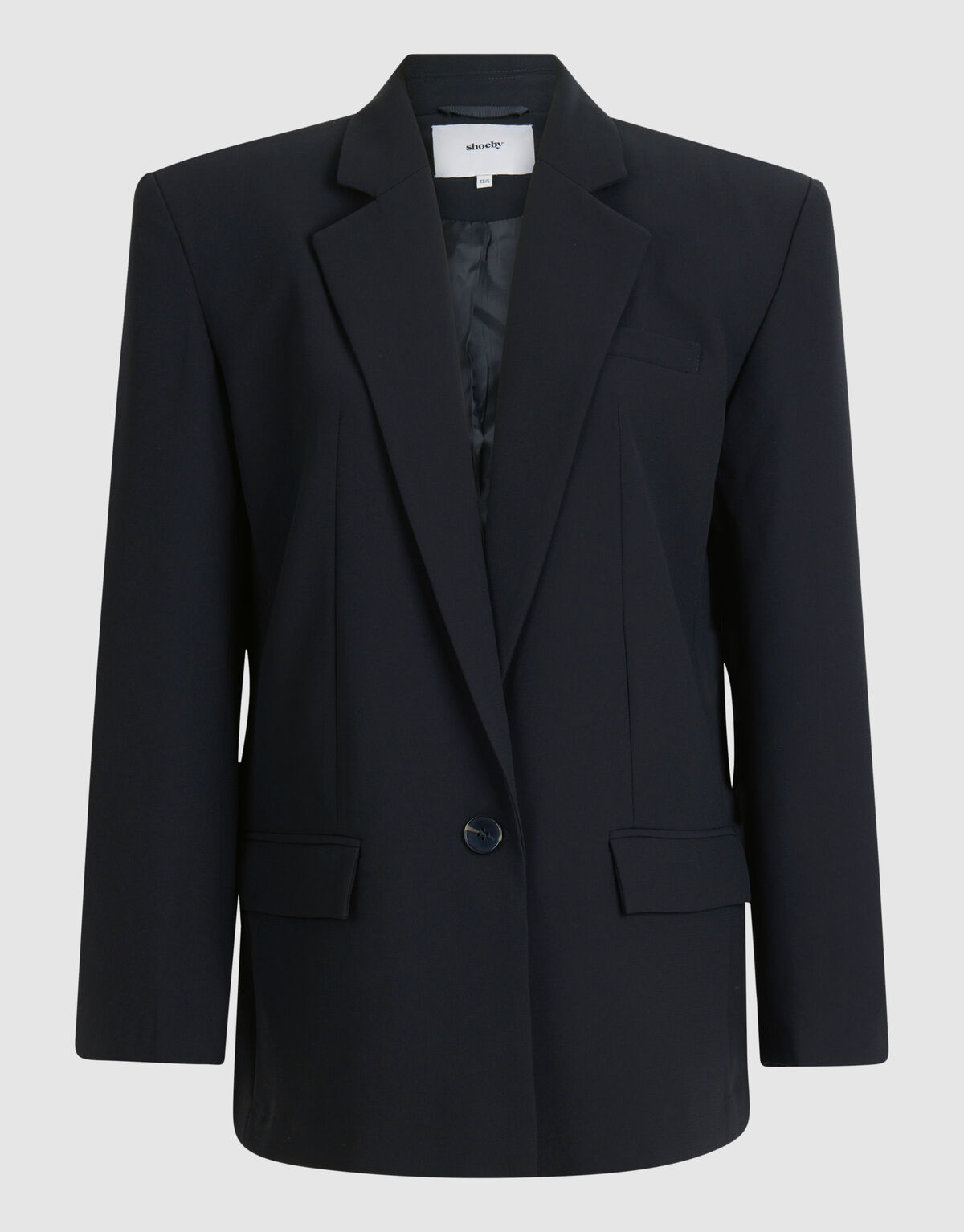 Tapered Fit Blazer Zwart SHOEBY WOMEN