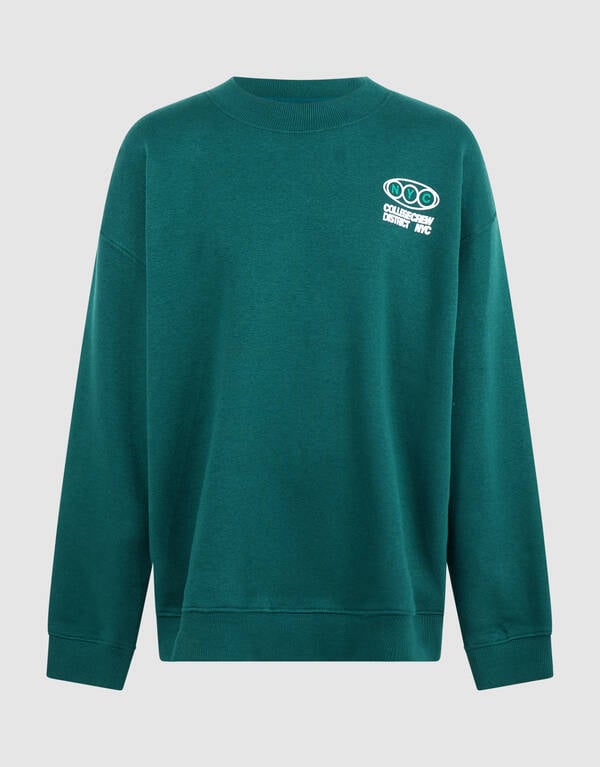 Oversized Sweater Donkergroen SHOEBY BOYS