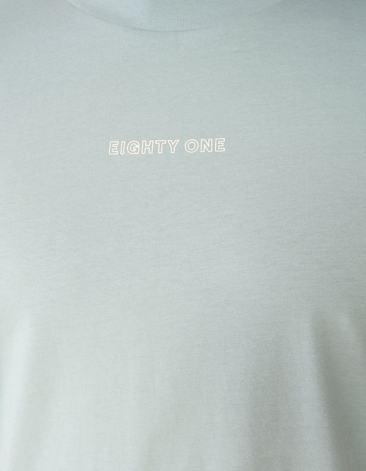 Eighty One Tekst T-shirt Lichtgroen SHOEBY MEN
