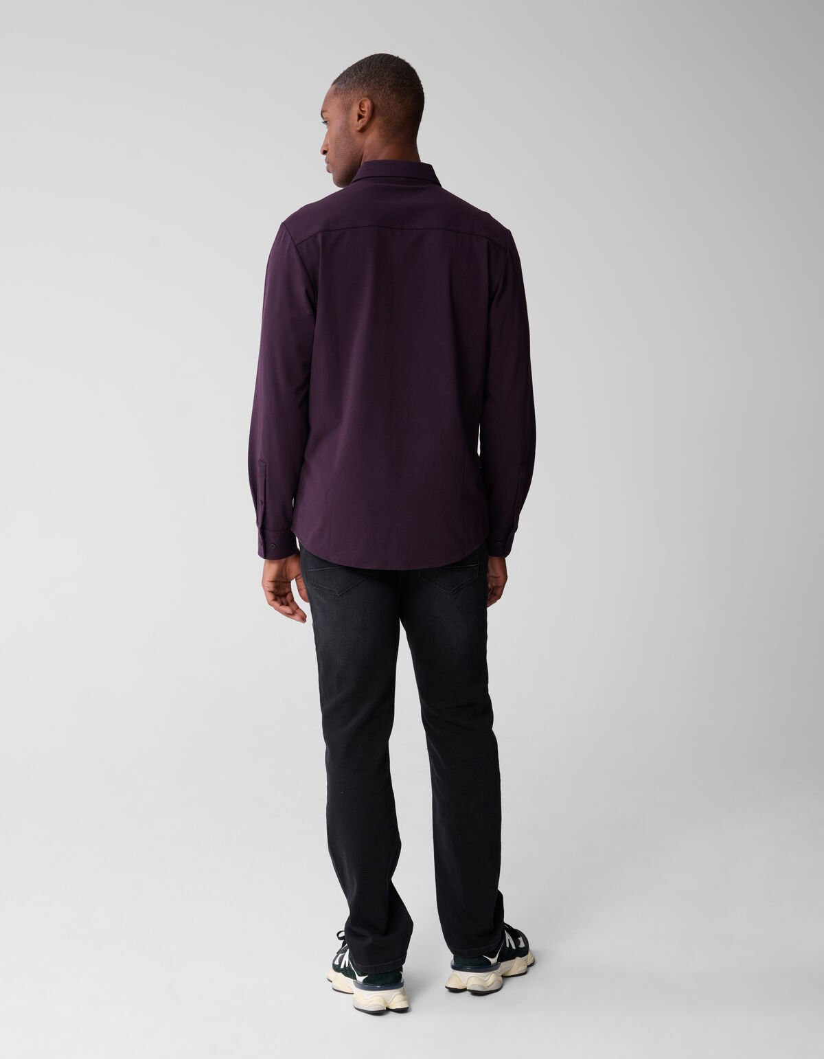 Jersey Overhemd Donkerrood SHOEBY MEN