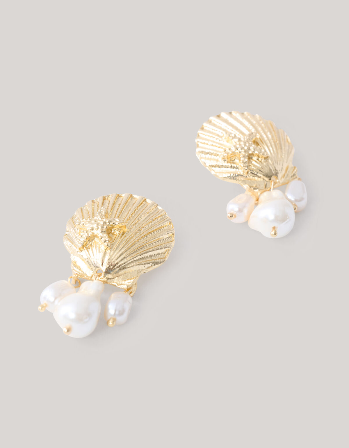 Shell Parel Oorbellen Goud SHOEBY ACCESSOIRES