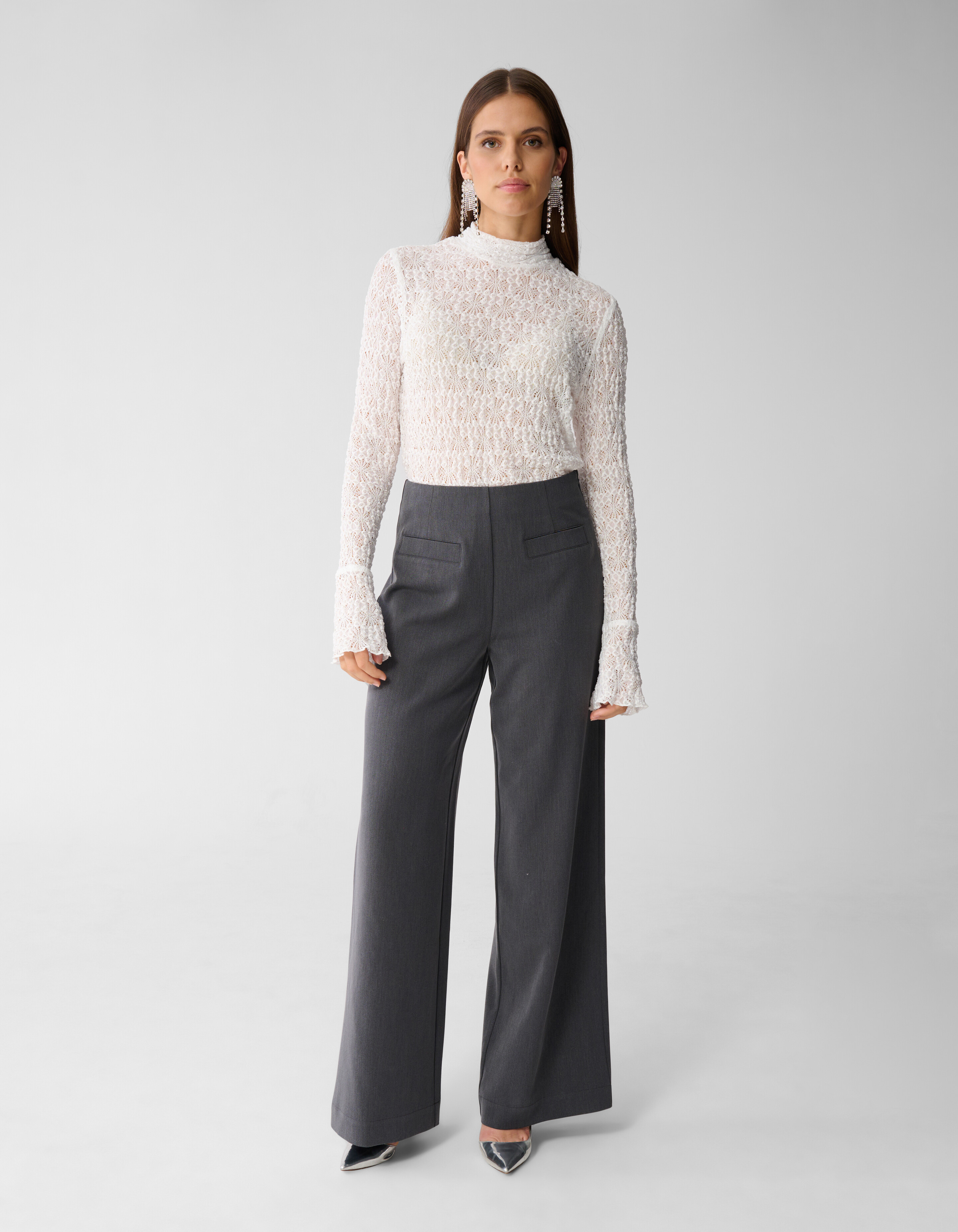 Kanten Top Gebroken Wit By Mieke SHOEBY WOMEN