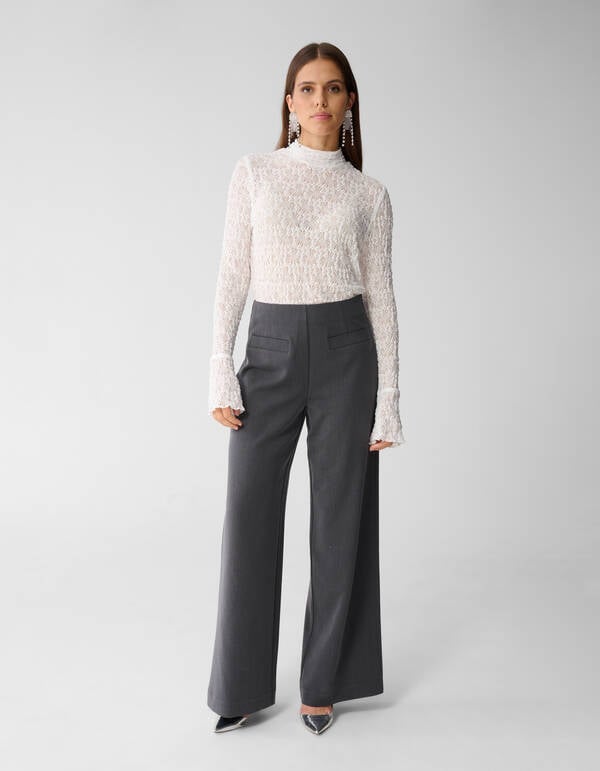 Kanten Top Gebroken Wit By Mieke SHOEBY WOMEN