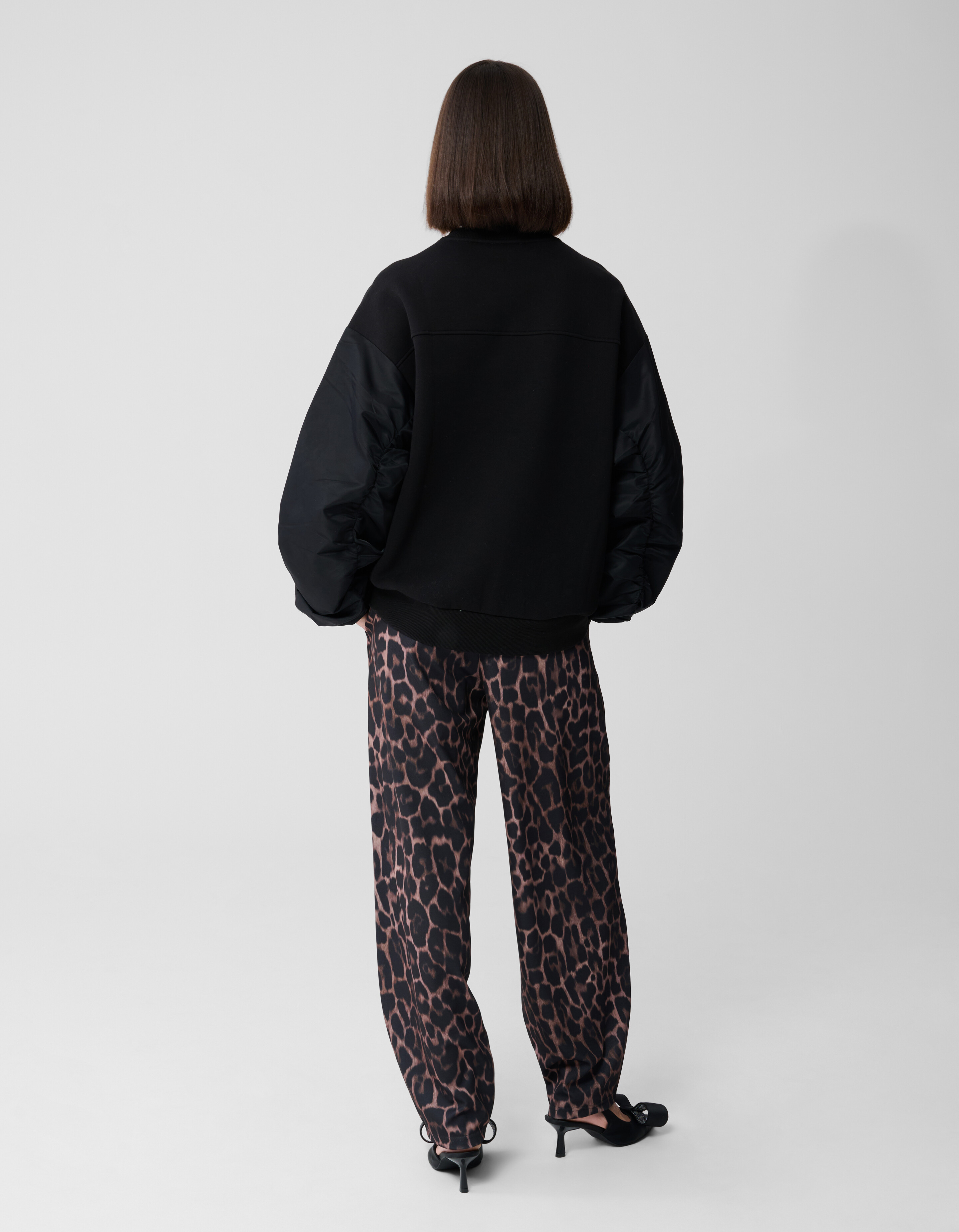 Satijnen Mix Sweater Zwart SHOEBY WOMEN