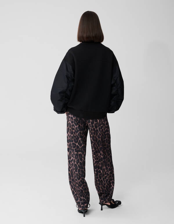 Satijnen Mix Sweater Zwart SHOEBY WOMEN