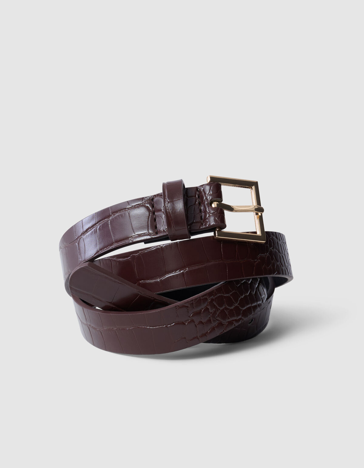 Croco Riem Bruin SHOEBY ACCESSOIRES
